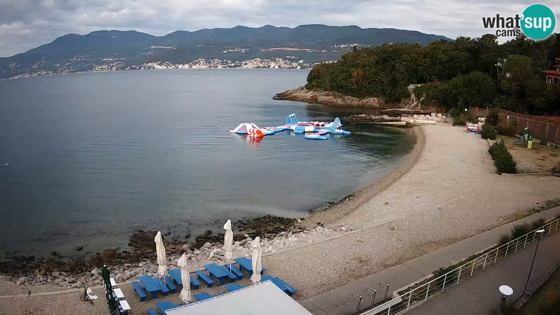 Reka Spletna kamera  plaža pri Bazenih Kantrida