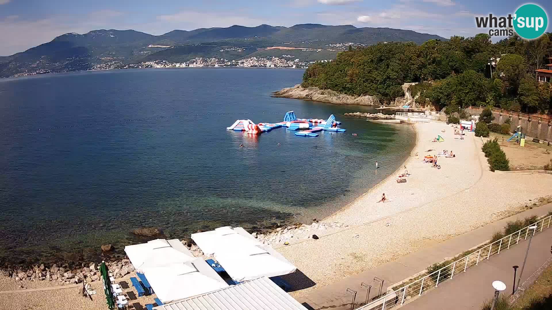 Reka Spletna kamera  plaža pri Bazenih Kantrida