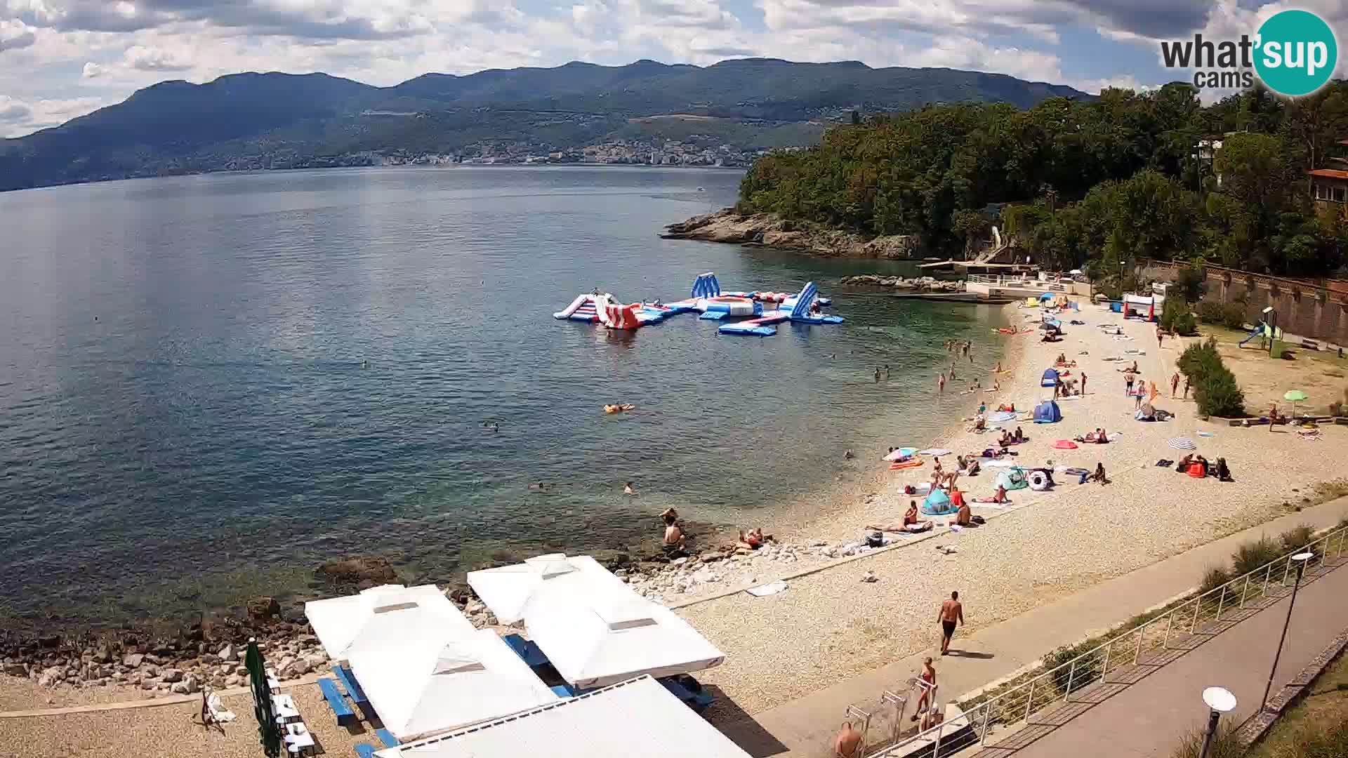 Rijeka web kamera plaža pri Bazenih Kantrida