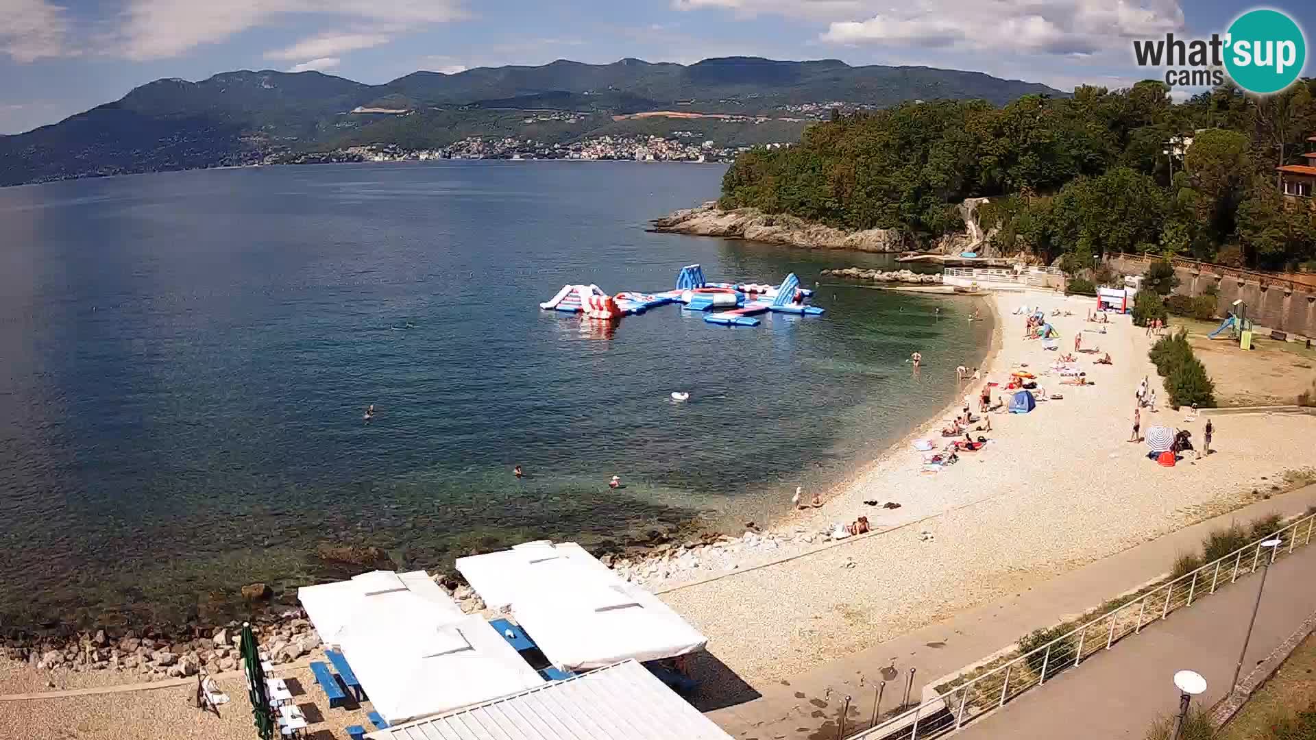 Reka Spletna kamera  plaža pri Bazenih Kantrida