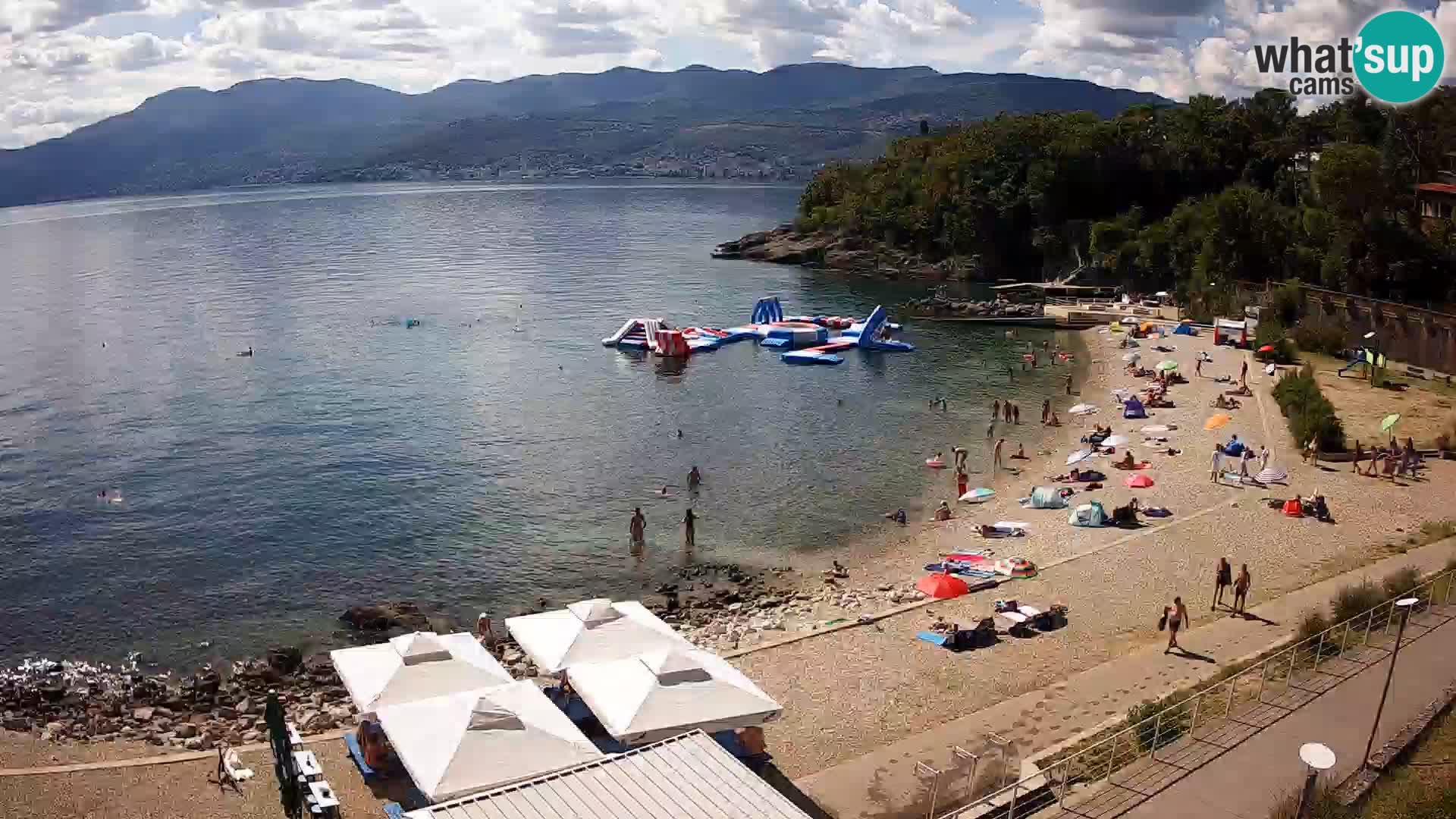 Rijeka web kamera plaža pri Bazenih Kantrida