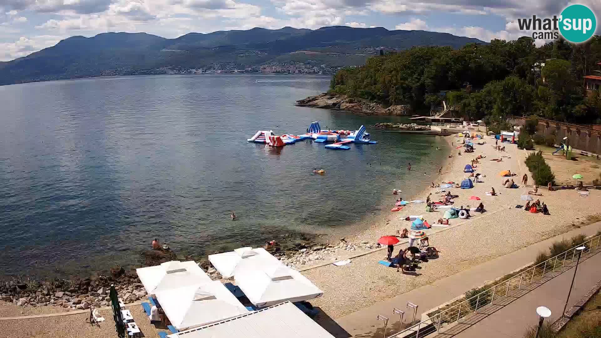Rijeka web kamera plaža pri Bazenih Kantrida