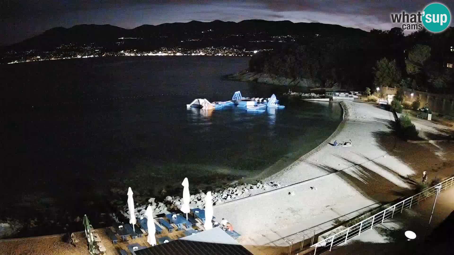 Reka Spletna kamera  plaža pri Bazenih Kantrida