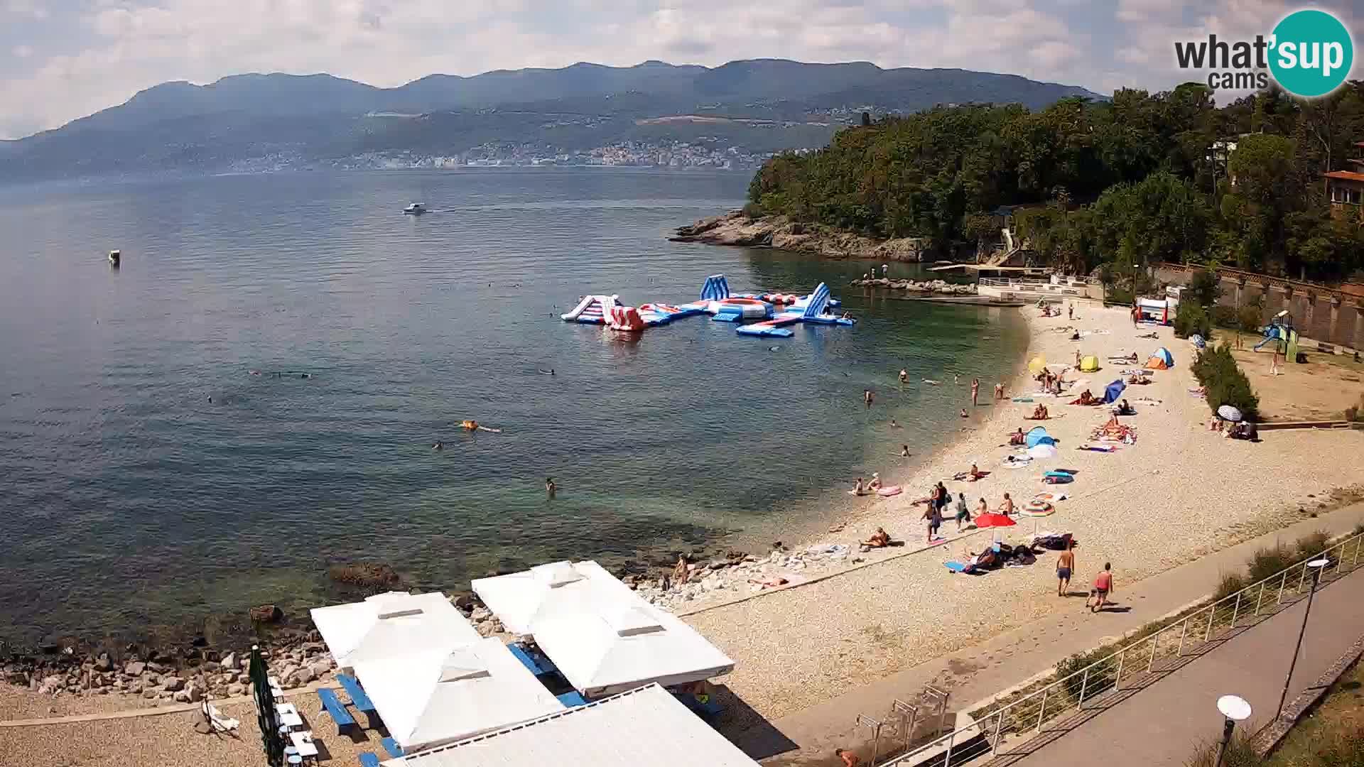 Rijeka web kamera plaža pri Bazenih Kantrida