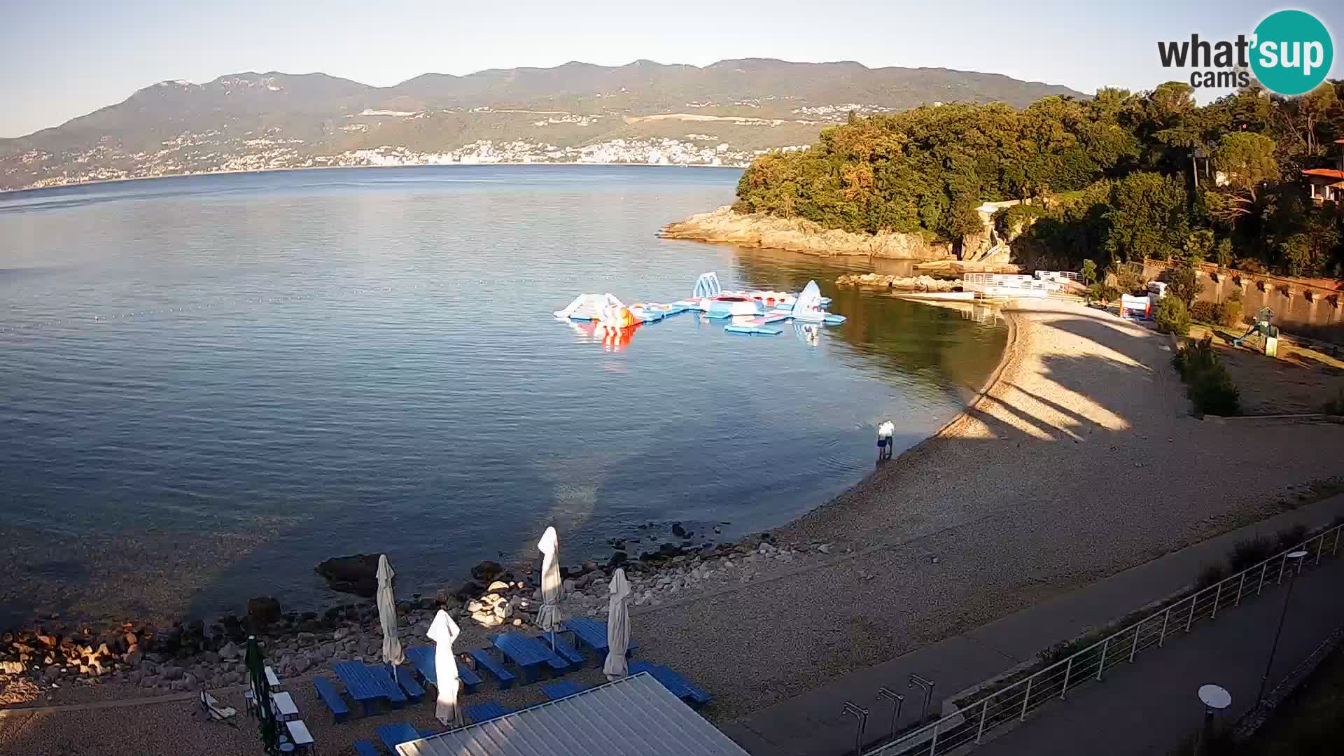 Rijeka web kamera plaža pri Bazenih Kantrida