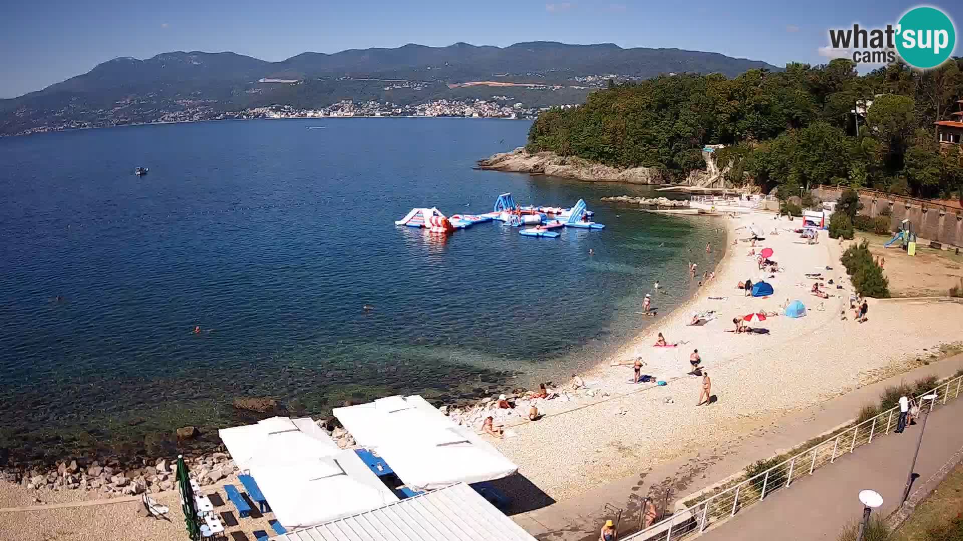 Reka Spletna kamera  plaža pri Bazenih Kantrida