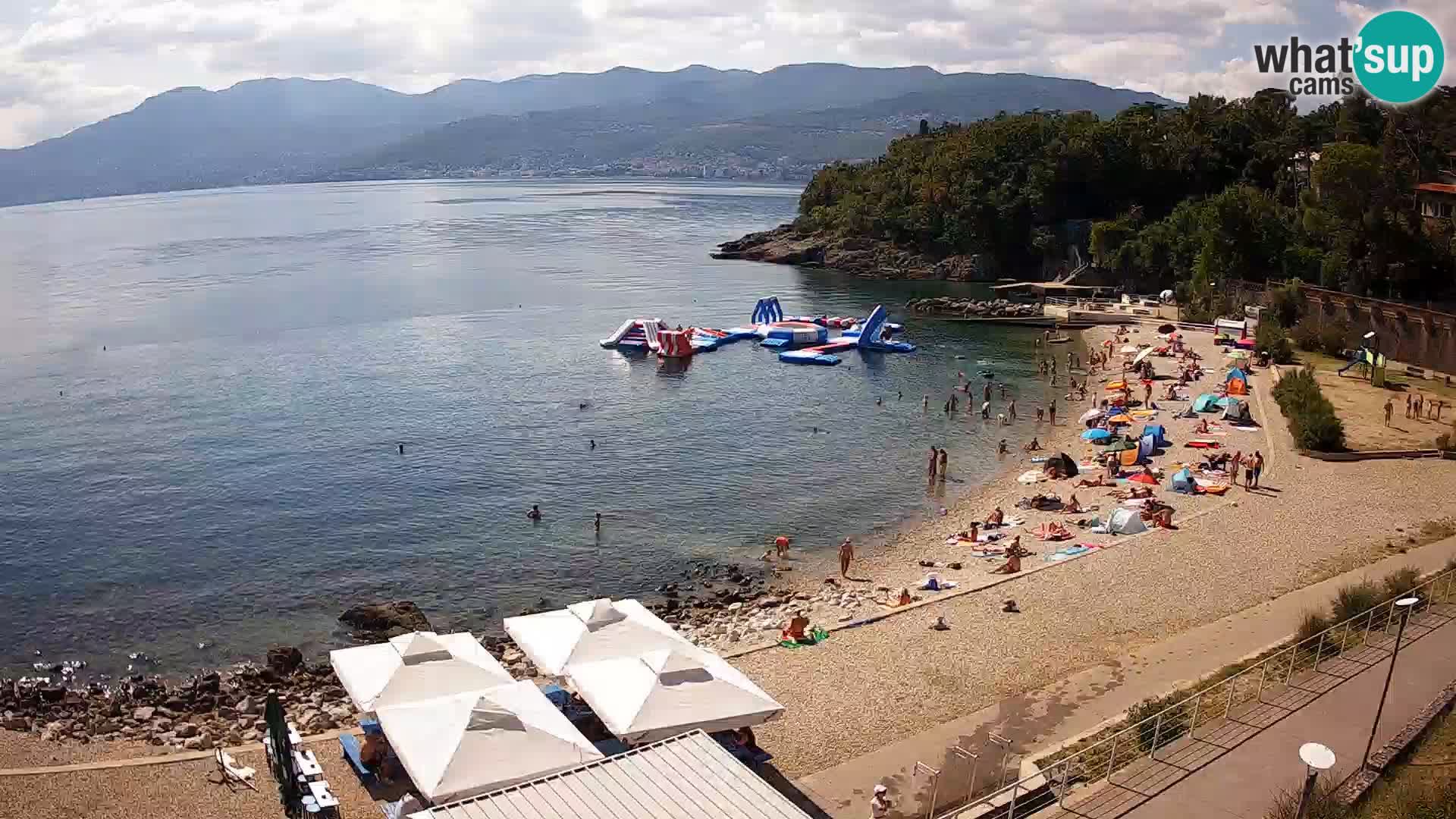 Reka Spletna kamera  plaža pri Bazenih Kantrida