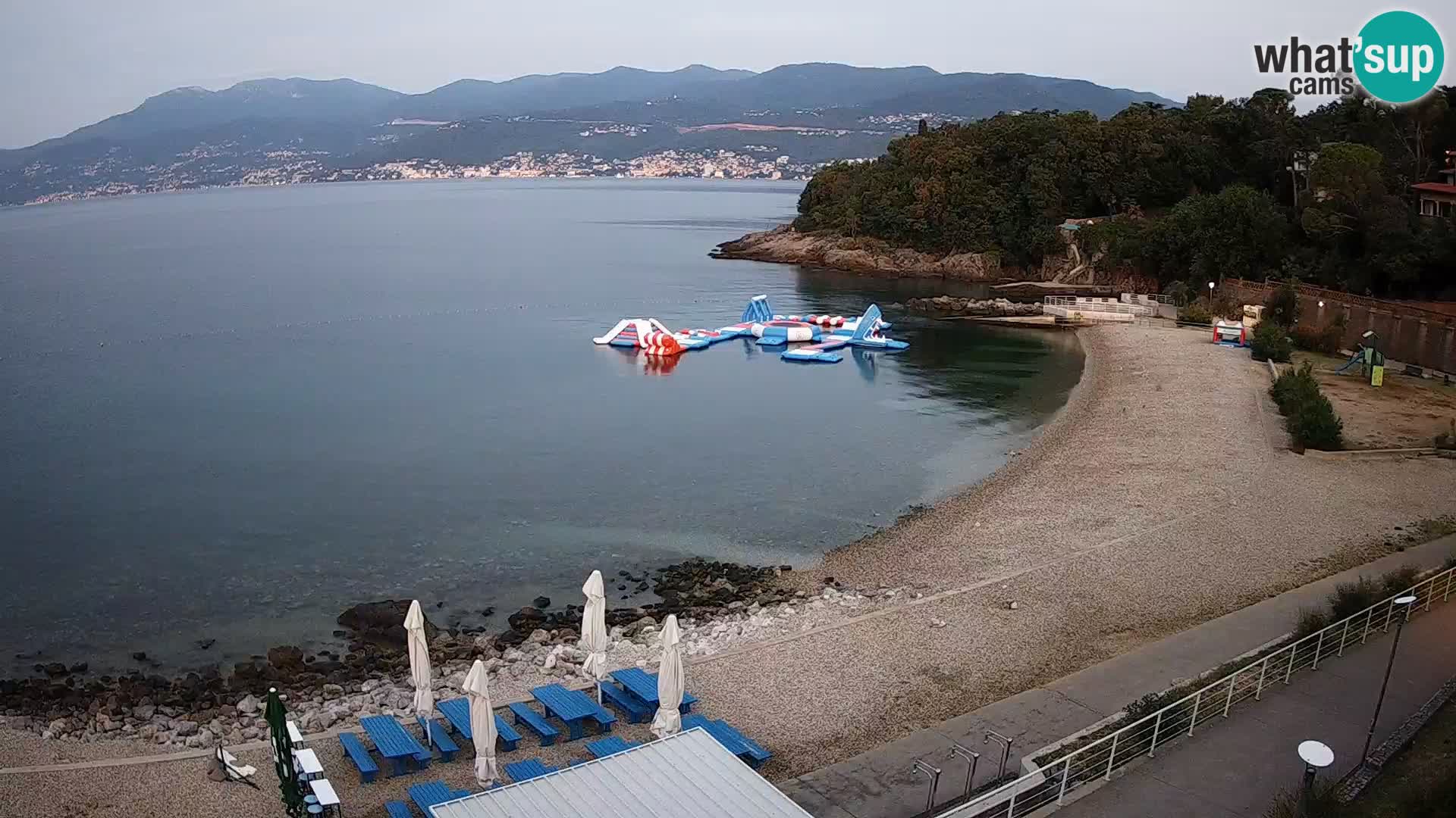 Rijeka web kamera plaža pri Bazenih Kantrida