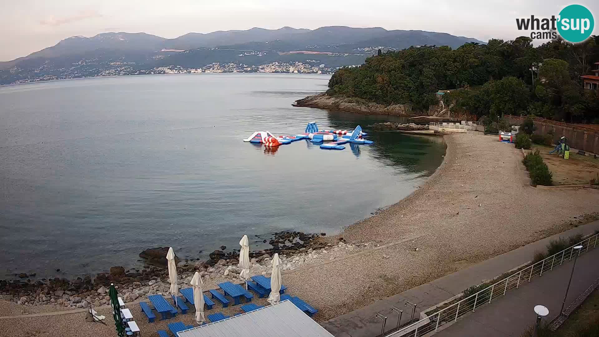 Rijeka web kamera plaža pri Bazenih Kantrida