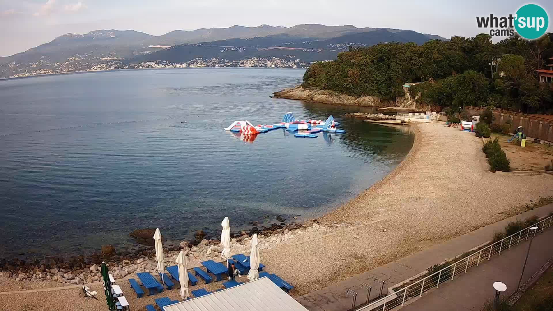 Reka Spletna kamera  plaža pri Bazenih Kantrida