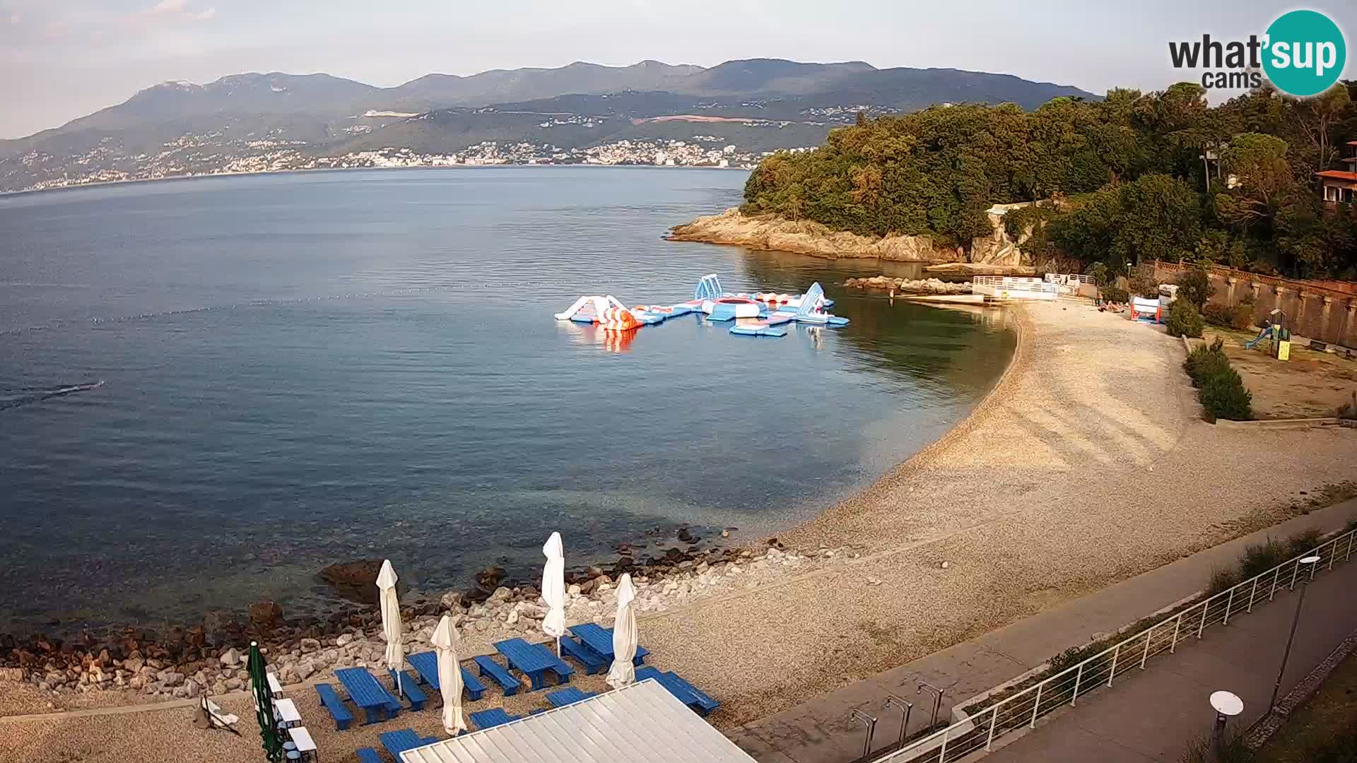 Rijeka web kamera plaža pri Bazenih Kantrida