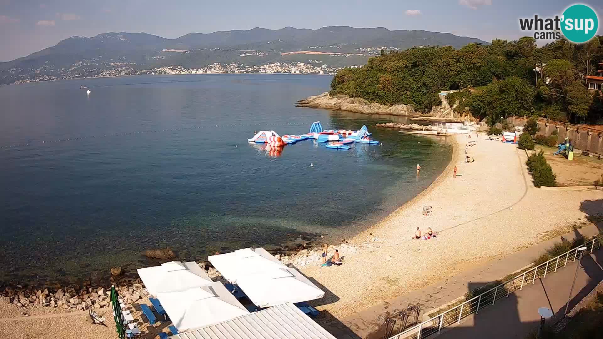 Reka Spletna kamera  plaža pri Bazenih Kantrida
