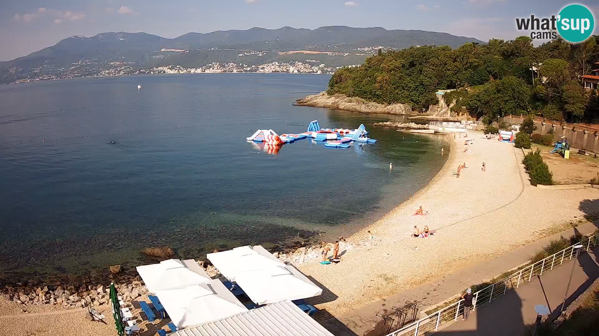 Reka Spletna kamera  plaža pri Bazenih Kantrida