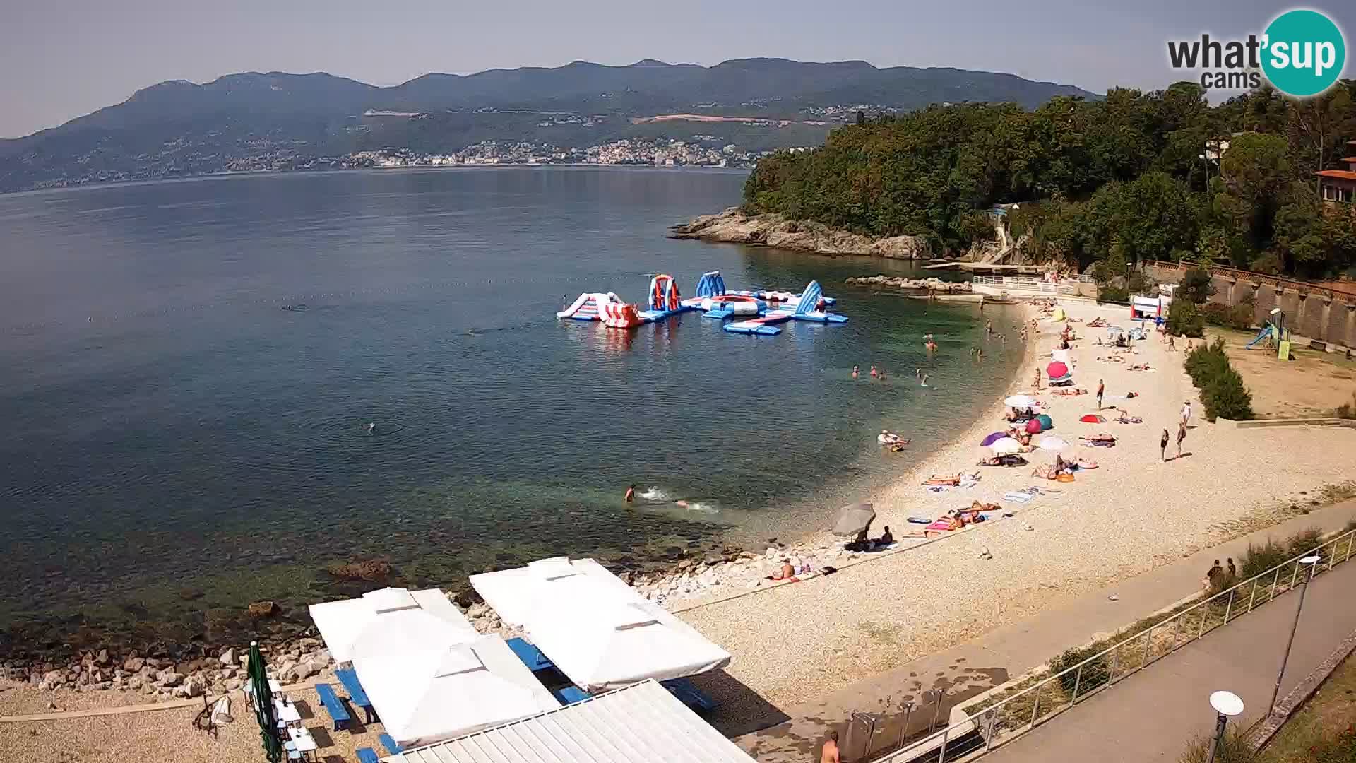 Rijeka web kamera plaža pri Bazenih Kantrida