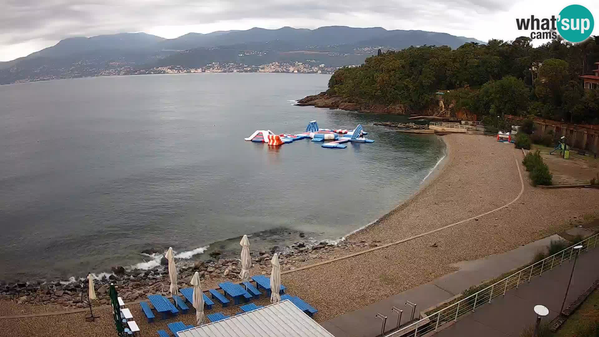 Reka Spletna kamera  plaža pri Bazenih Kantrida