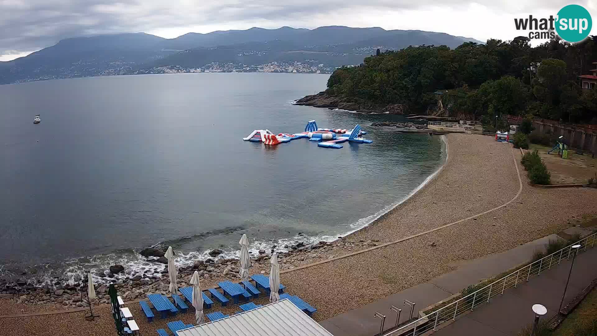 Reka Spletna kamera  plaža pri Bazenih Kantrida
