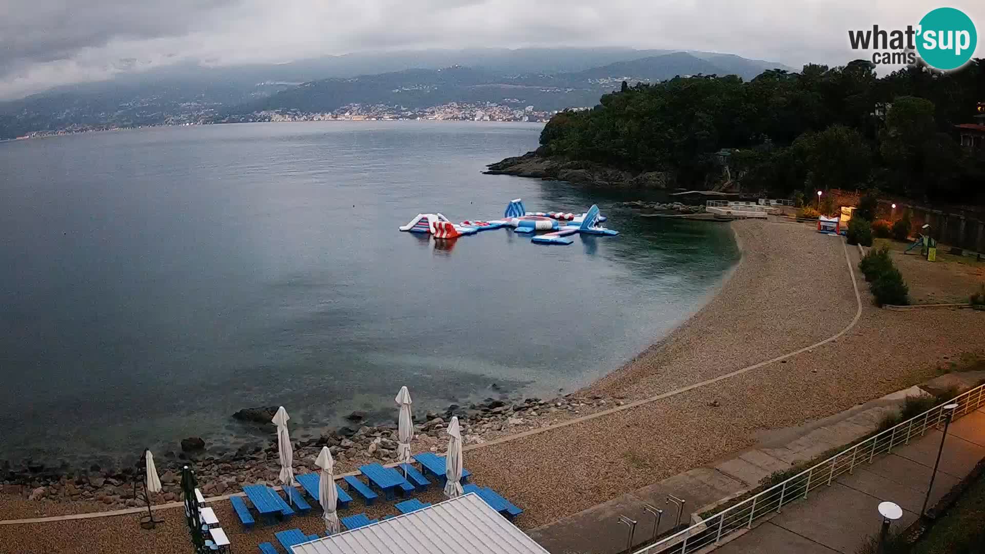 Reka Spletna kamera  plaža pri Bazenih Kantrida