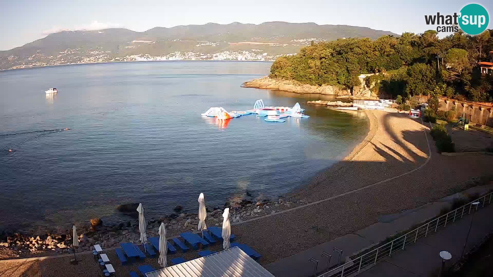 Reka Spletna kamera  plaža pri Bazenih Kantrida