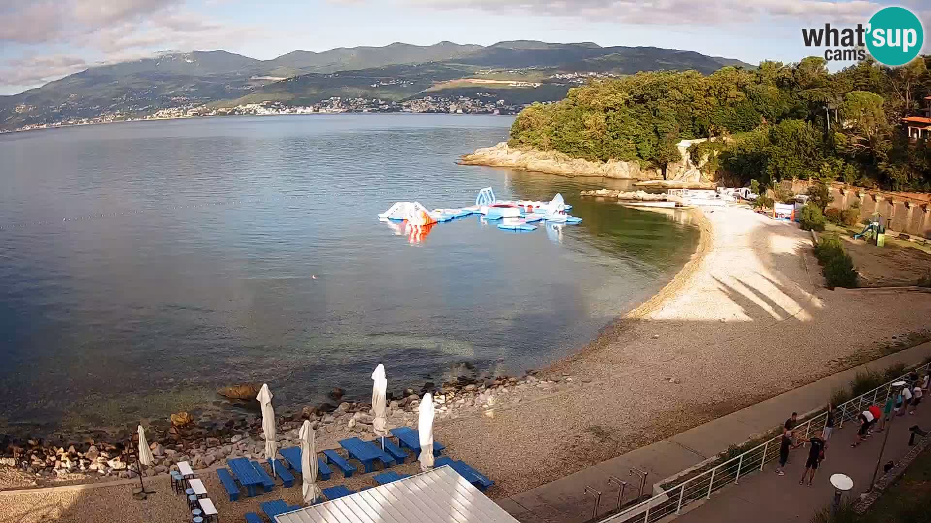 Reka Spletna kamera  plaža pri Bazenih Kantrida