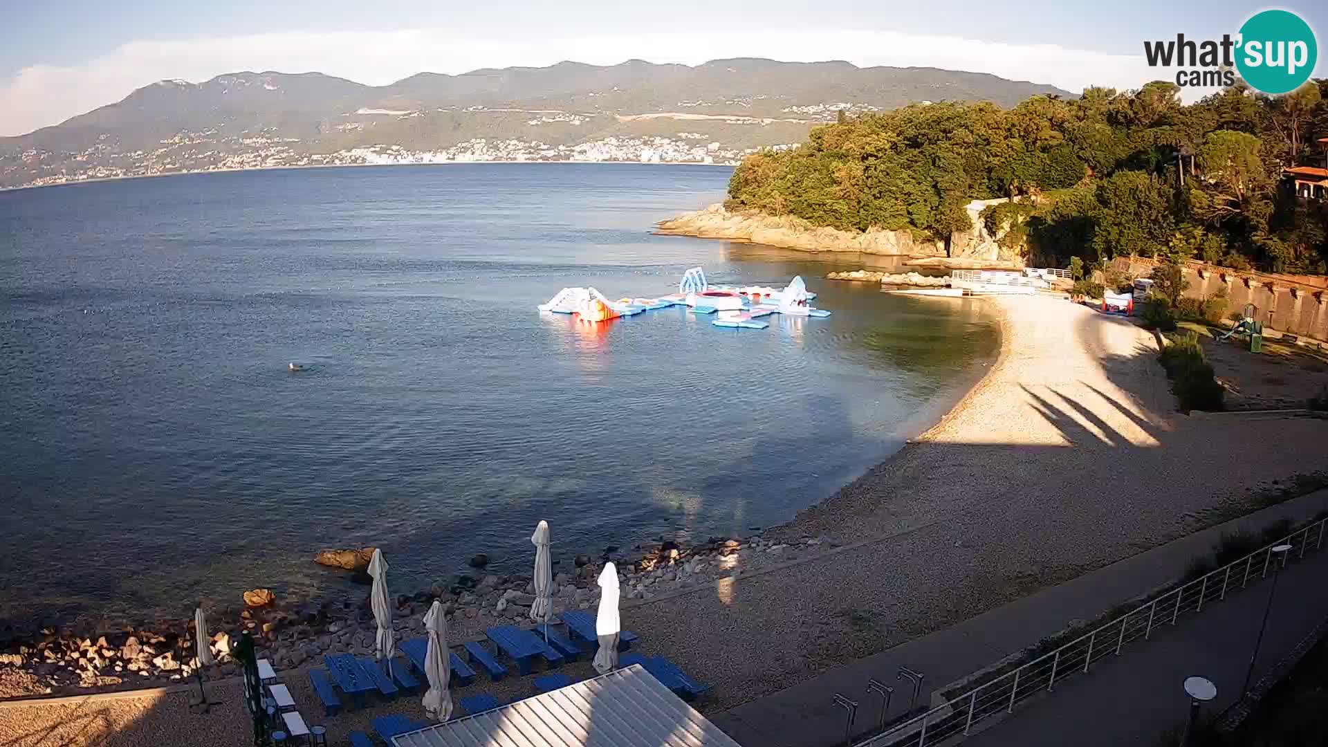 Reka Spletna kamera  plaža pri Bazenih Kantrida