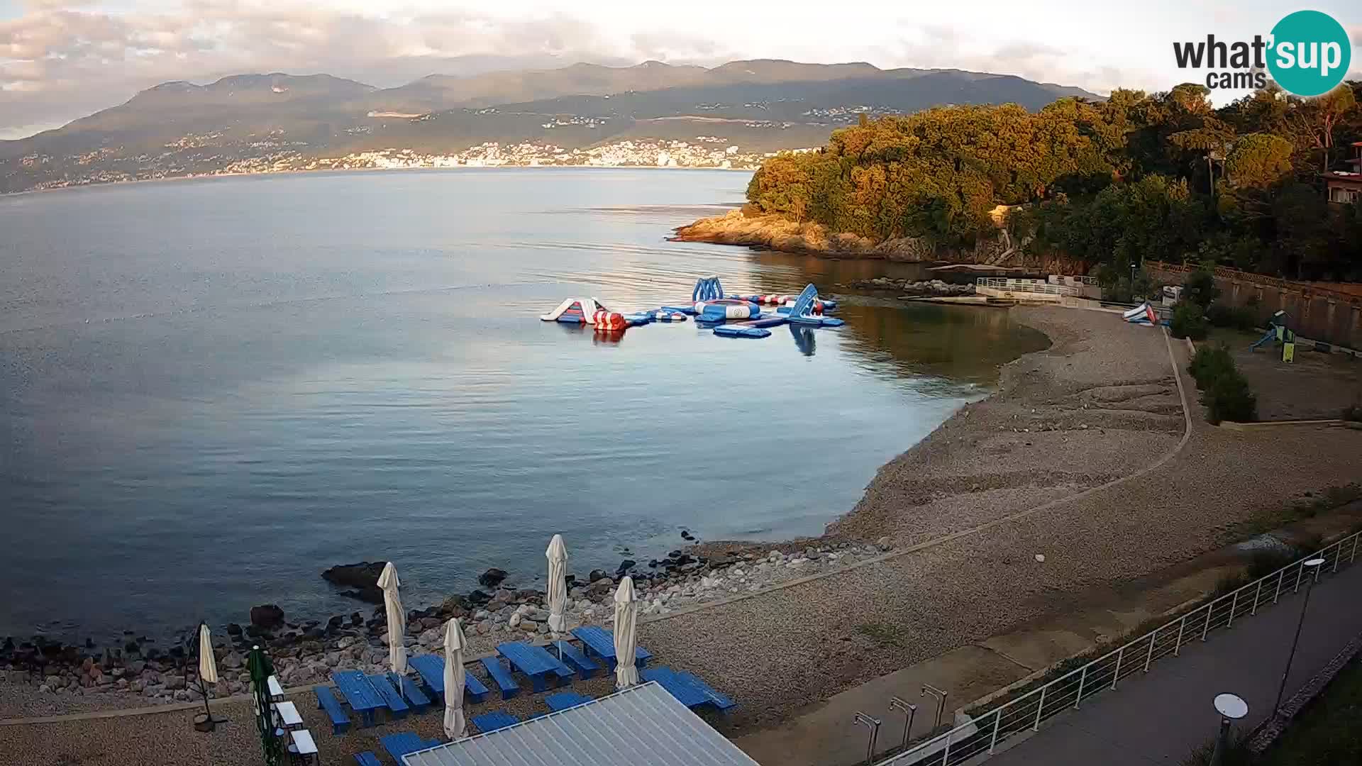 Rijeka web kamera plaža pri Bazenih Kantrida
