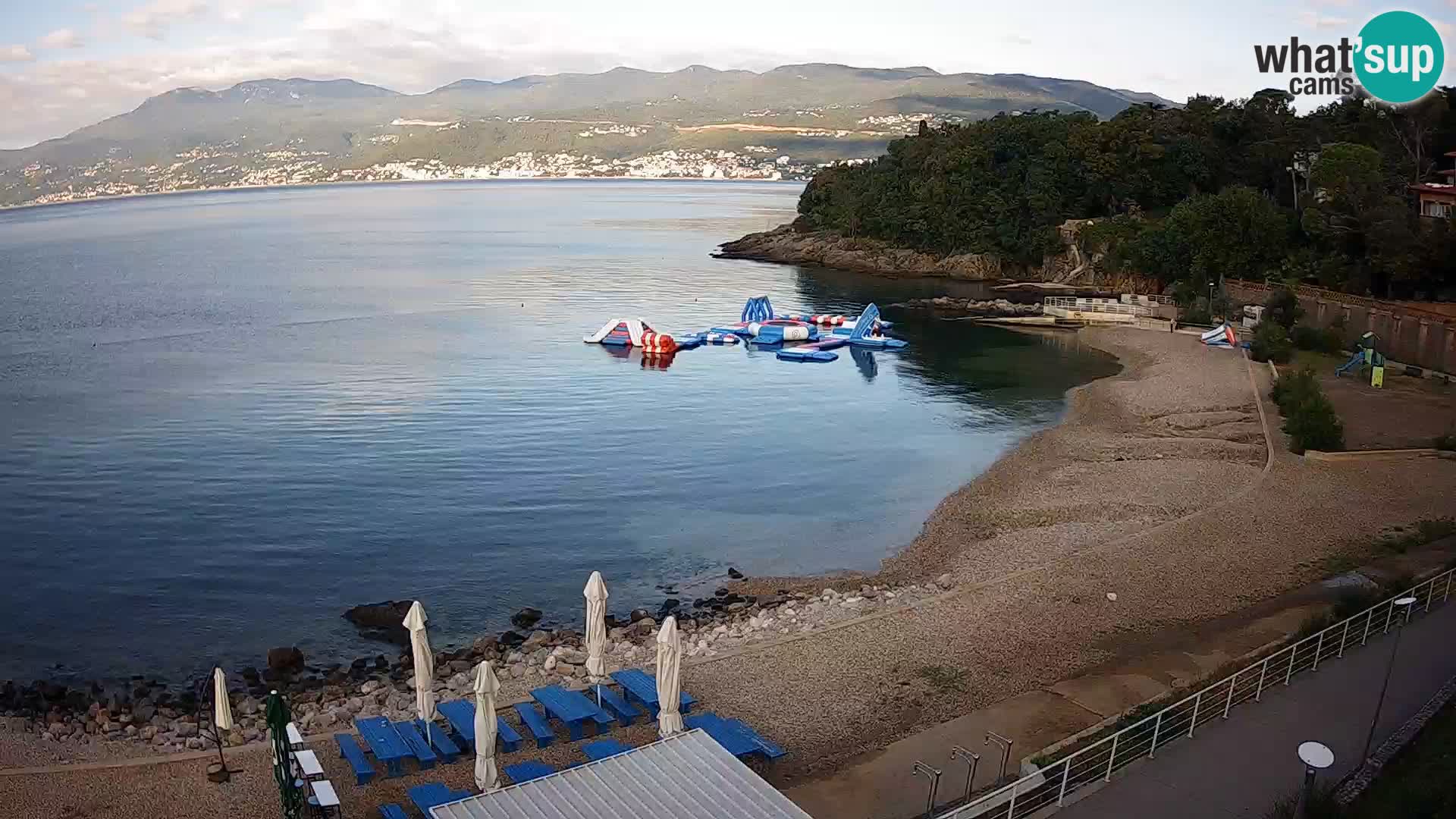 Rijeka web kamera plaža pri Bazenih Kantrida