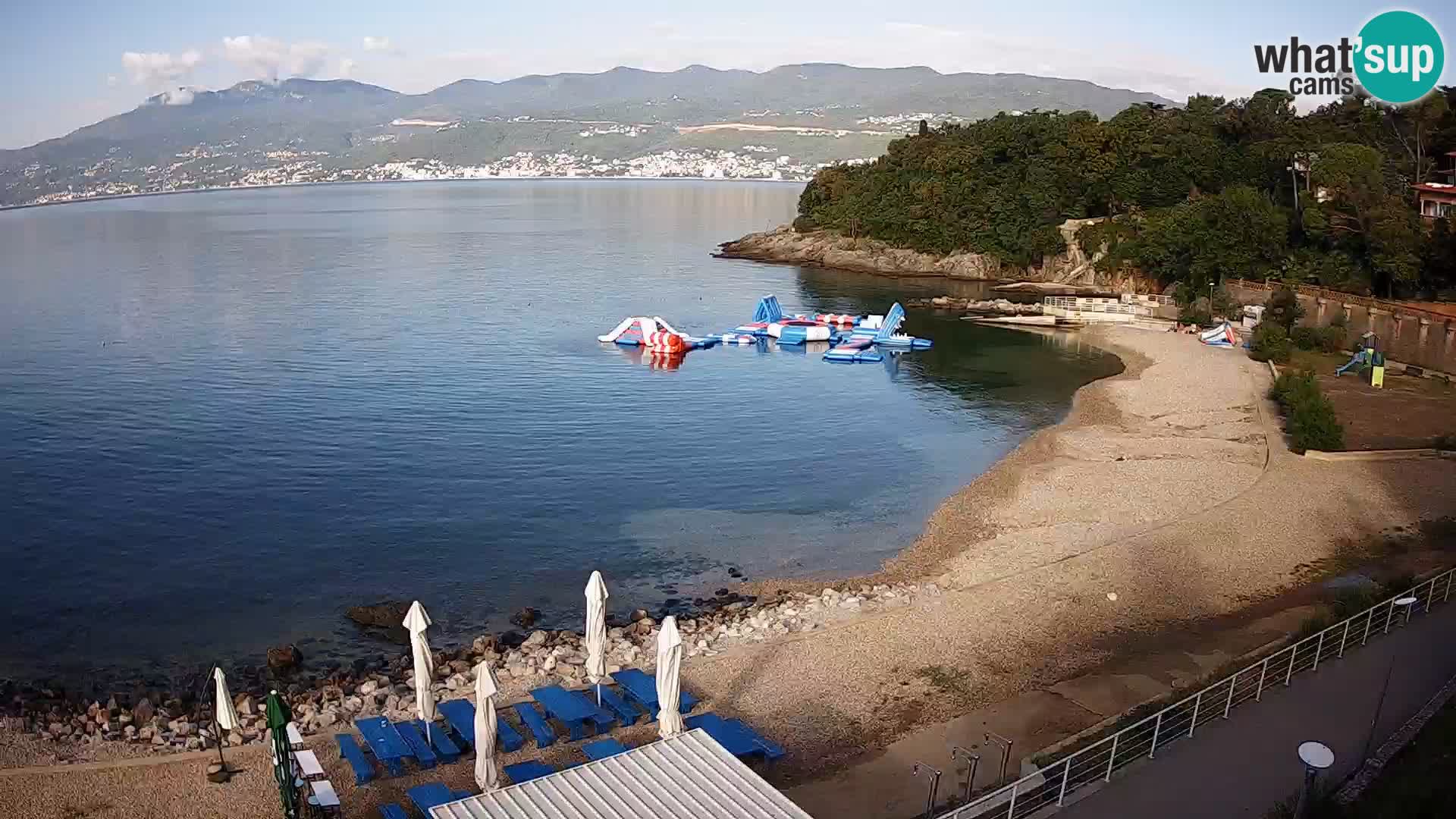 Rijeka web kamera plaža pri Bazenih Kantrida