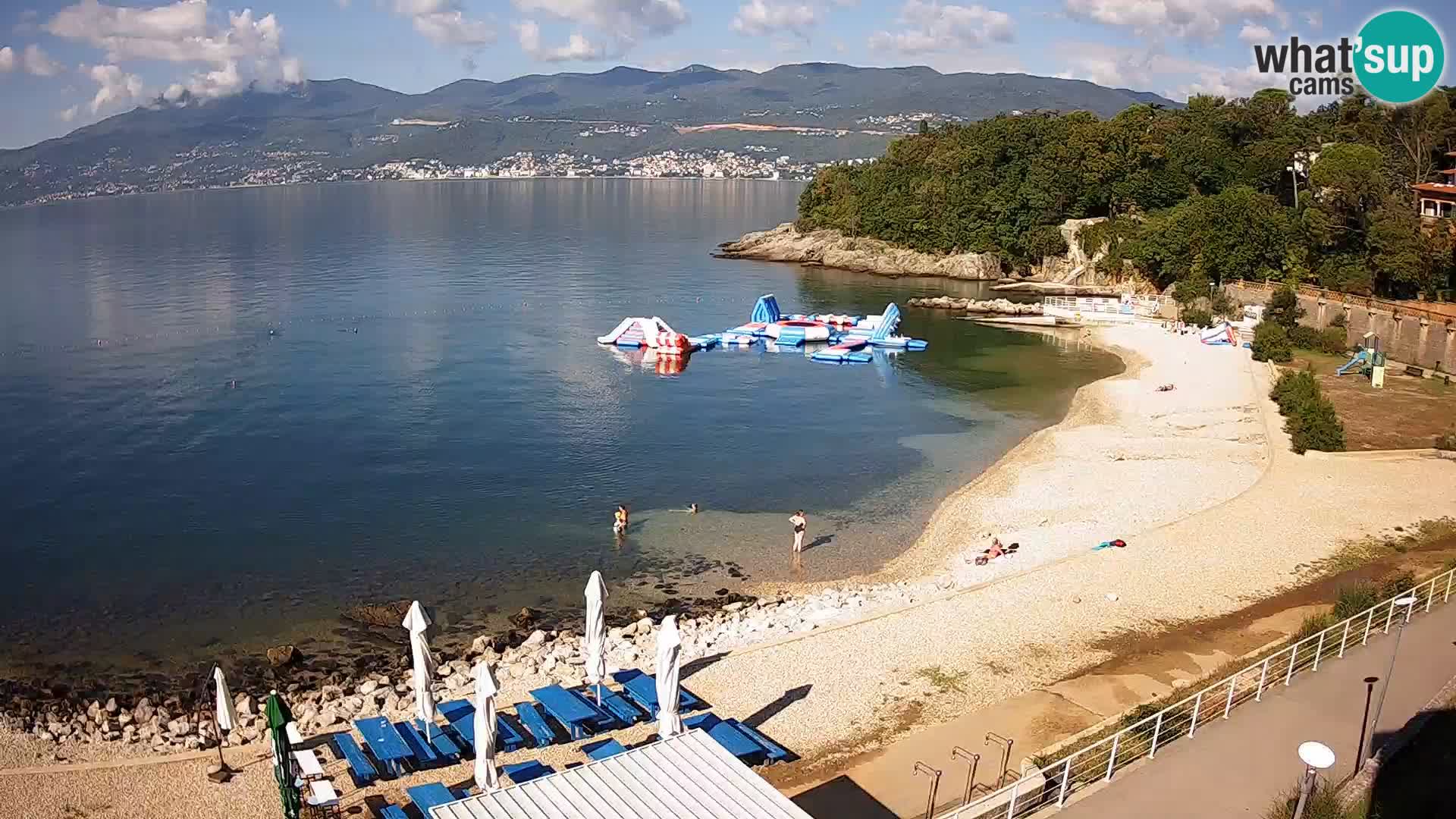 Reka Spletna kamera  plaža pri Bazenih Kantrida