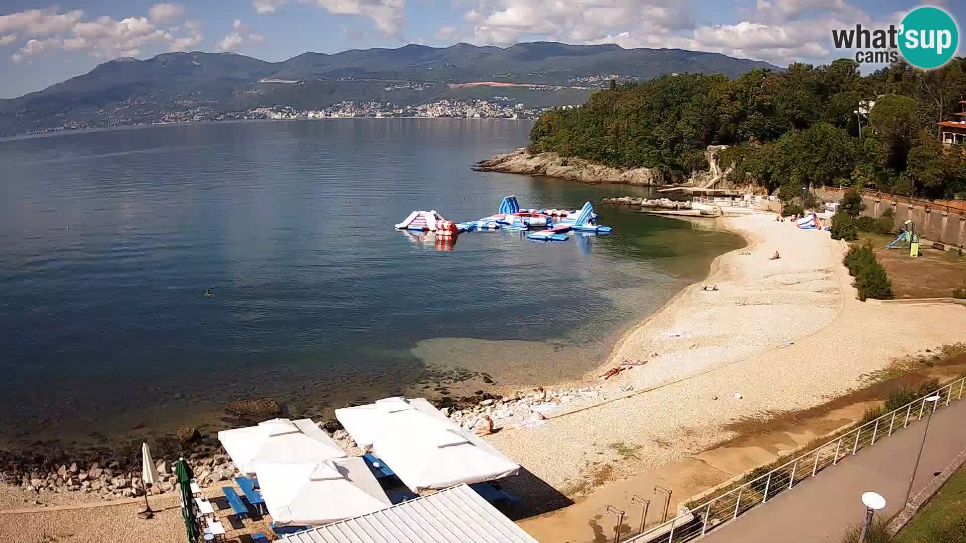 Rijeka web kamera plaža pri Bazenih Kantrida