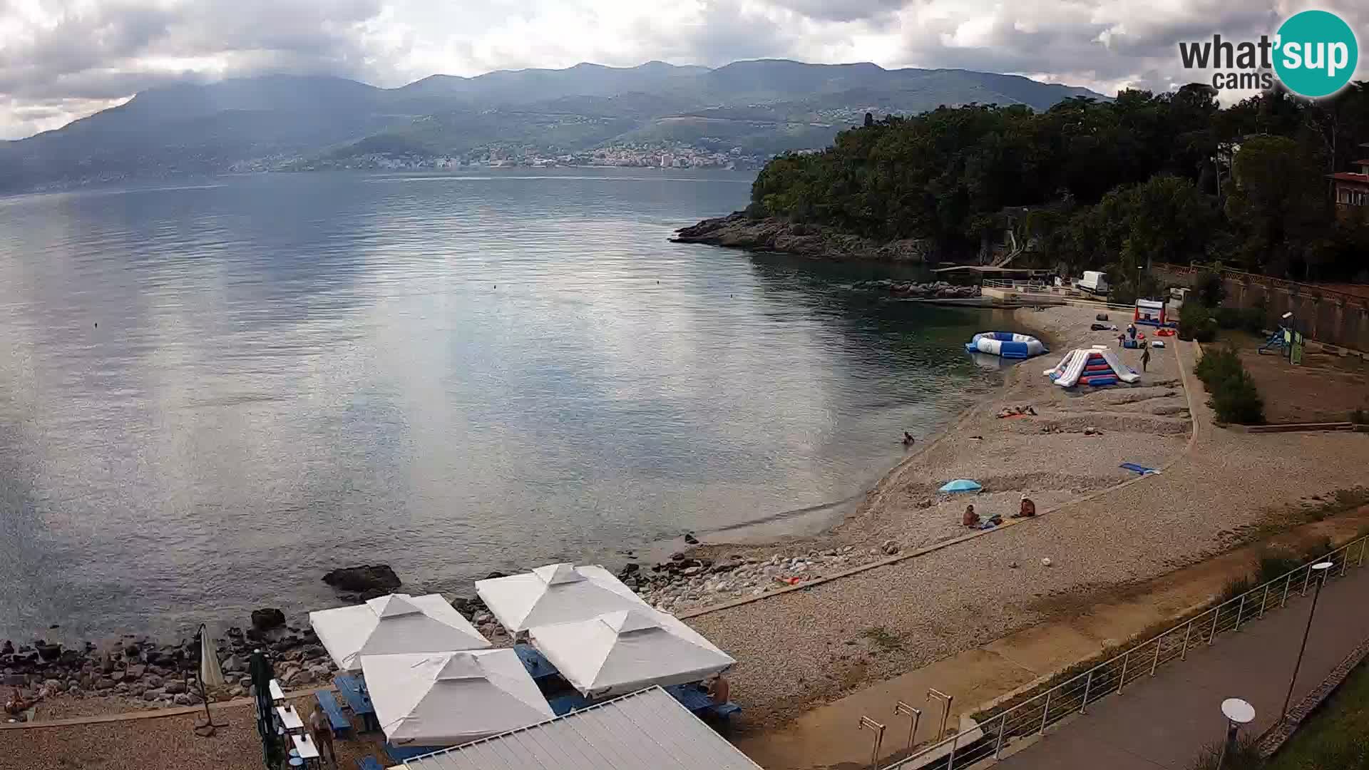 Rijeka web kamera plaža pri Bazenih Kantrida