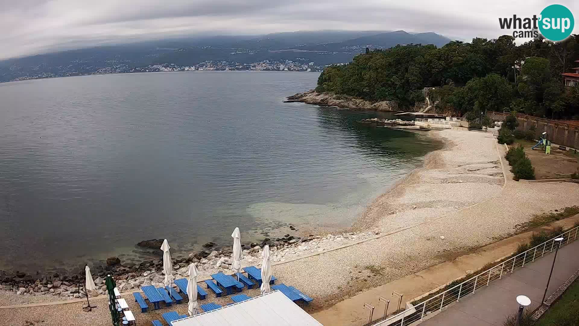 Rijeka web kamera plaža pri Bazenih Kantrida