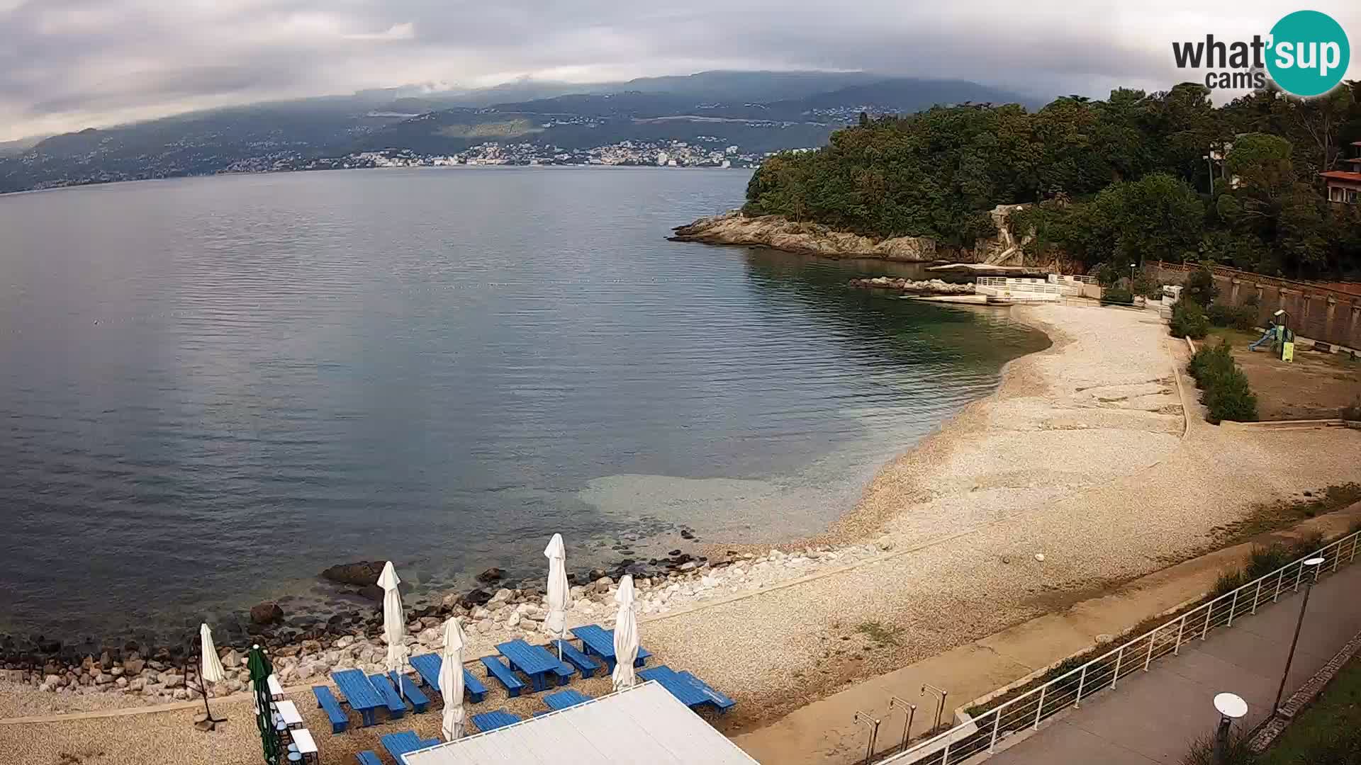 Rijeka web kamera plaža pri Bazenih Kantrida