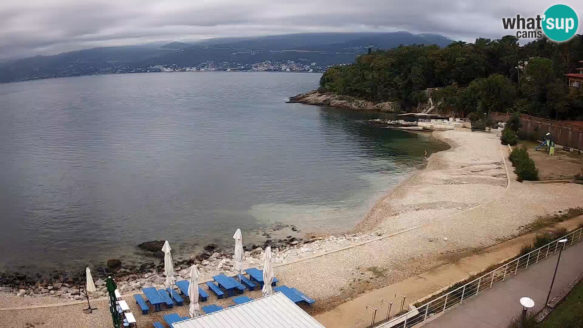 Rijeka web kamera plaža pri Bazenih Kantrida