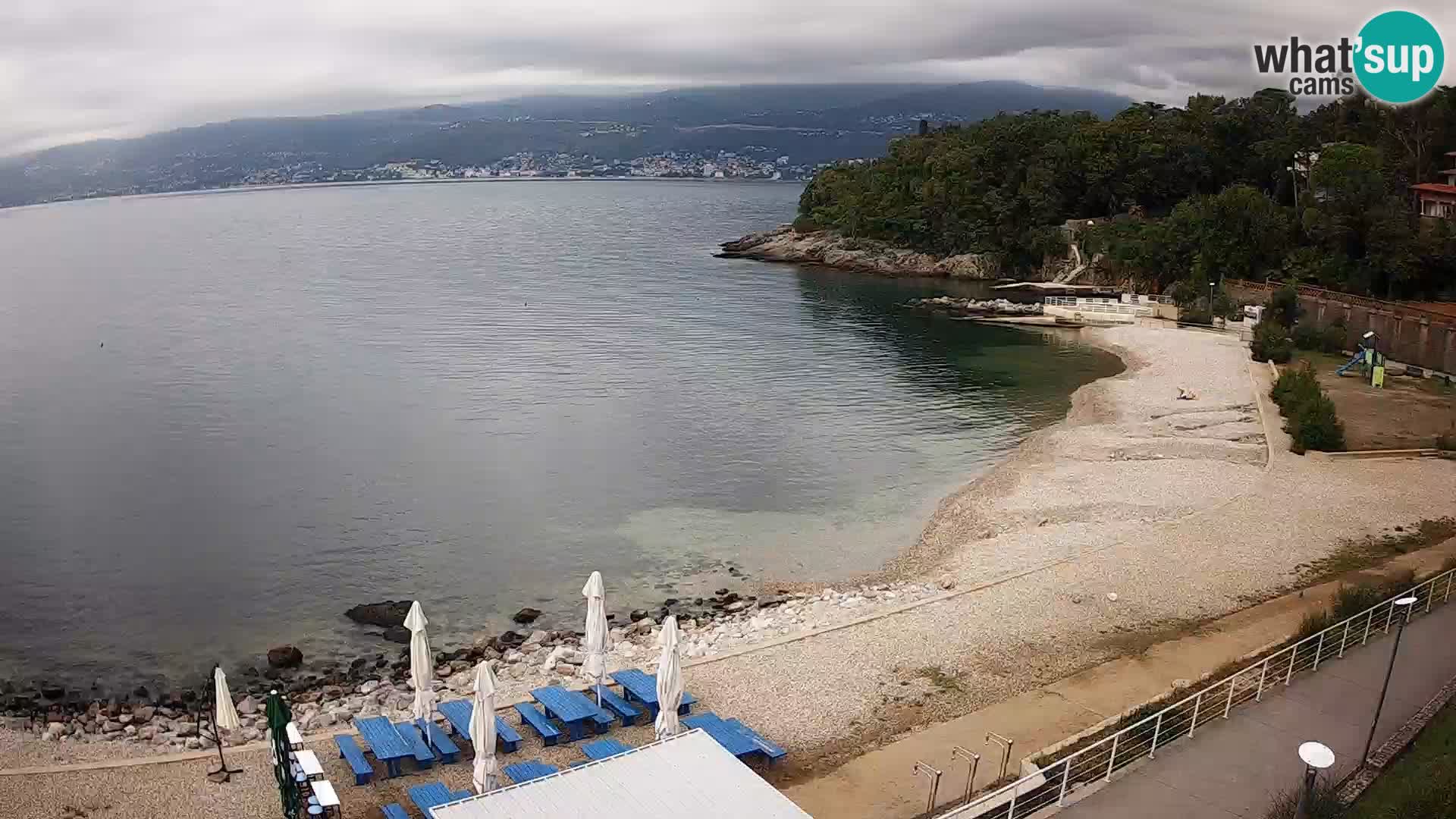 Reka Spletna kamera  plaža pri Bazenih Kantrida