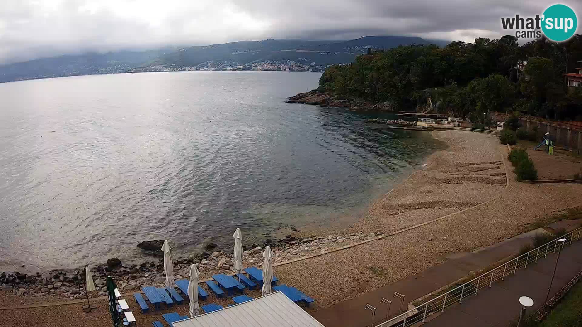 Rijeka web kamera plaža pri Bazenih Kantrida