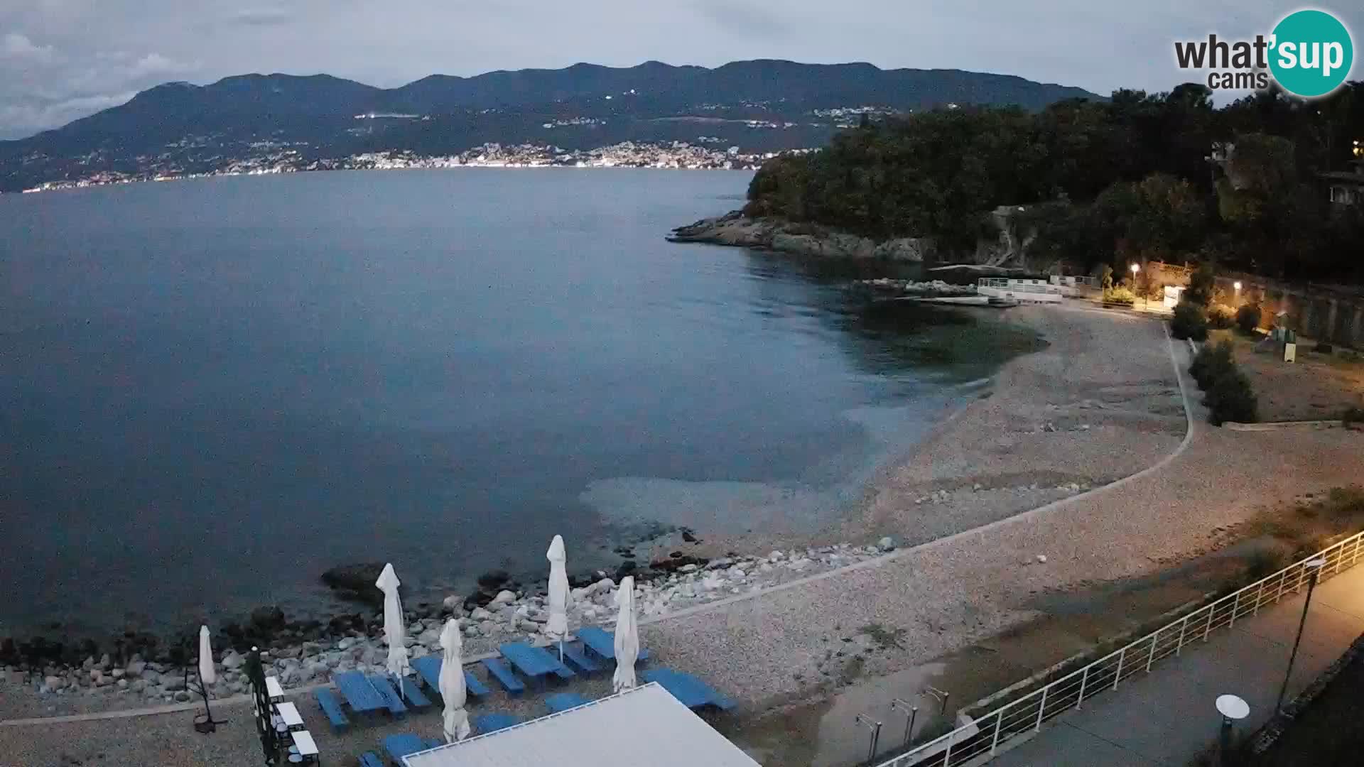 Reka Spletna kamera  plaža pri Bazenih Kantrida