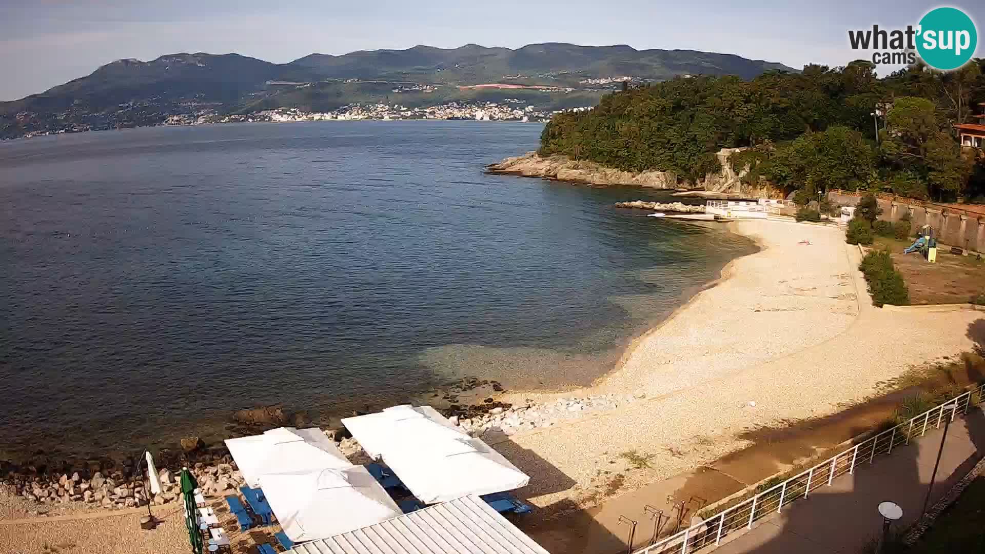 Rijeka web kamera plaža pri Bazenih Kantrida
