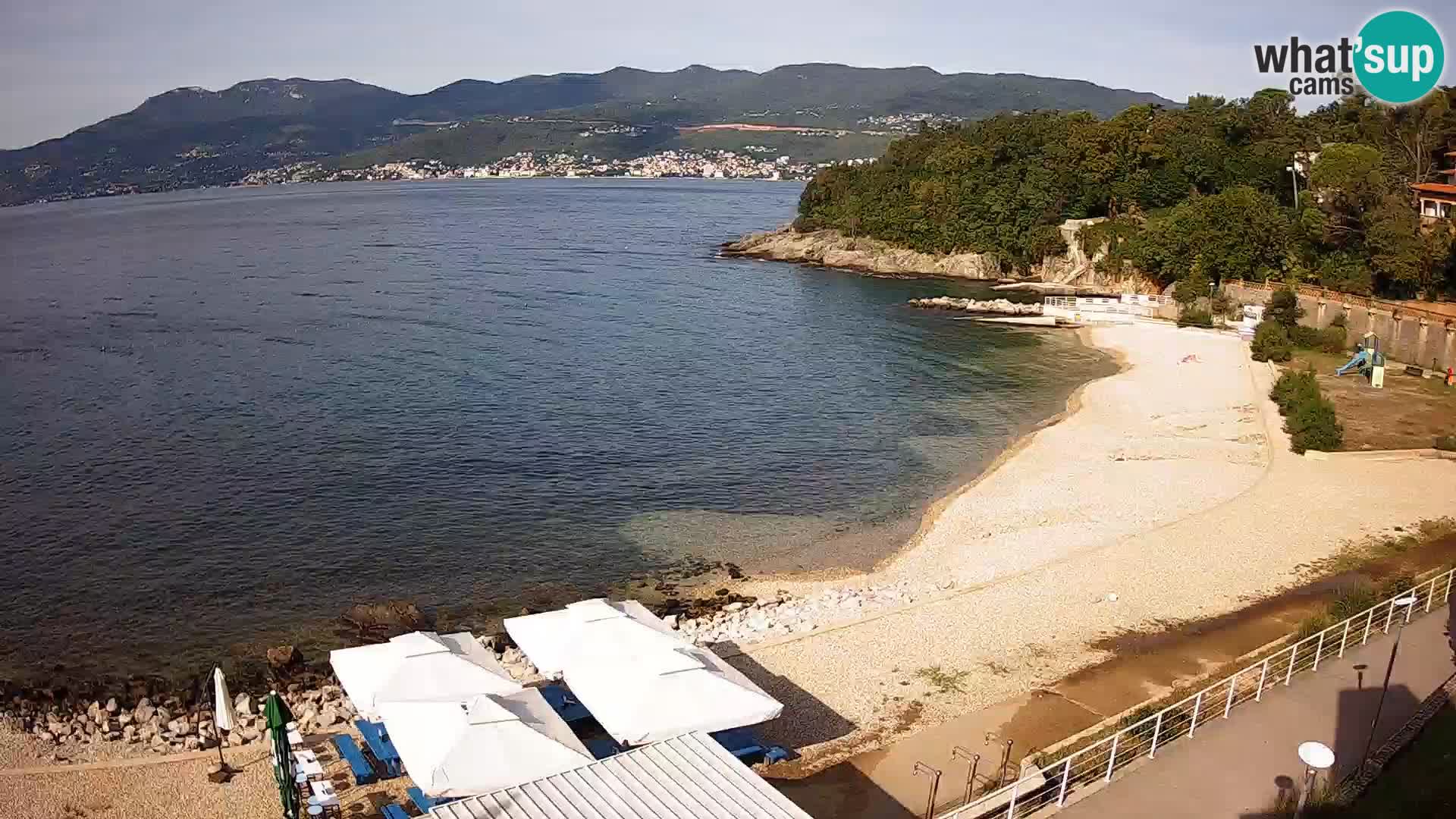 Reka Spletna kamera  plaža pri Bazenih Kantrida