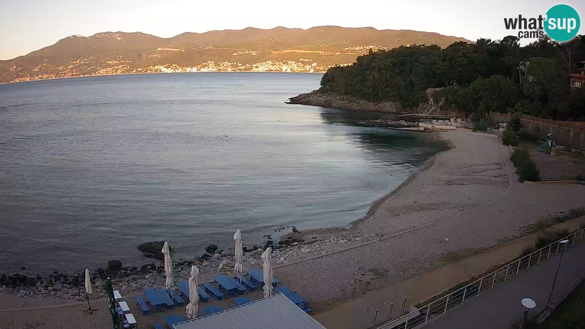Reka Spletna kamera  plaža pri Bazenih Kantrida