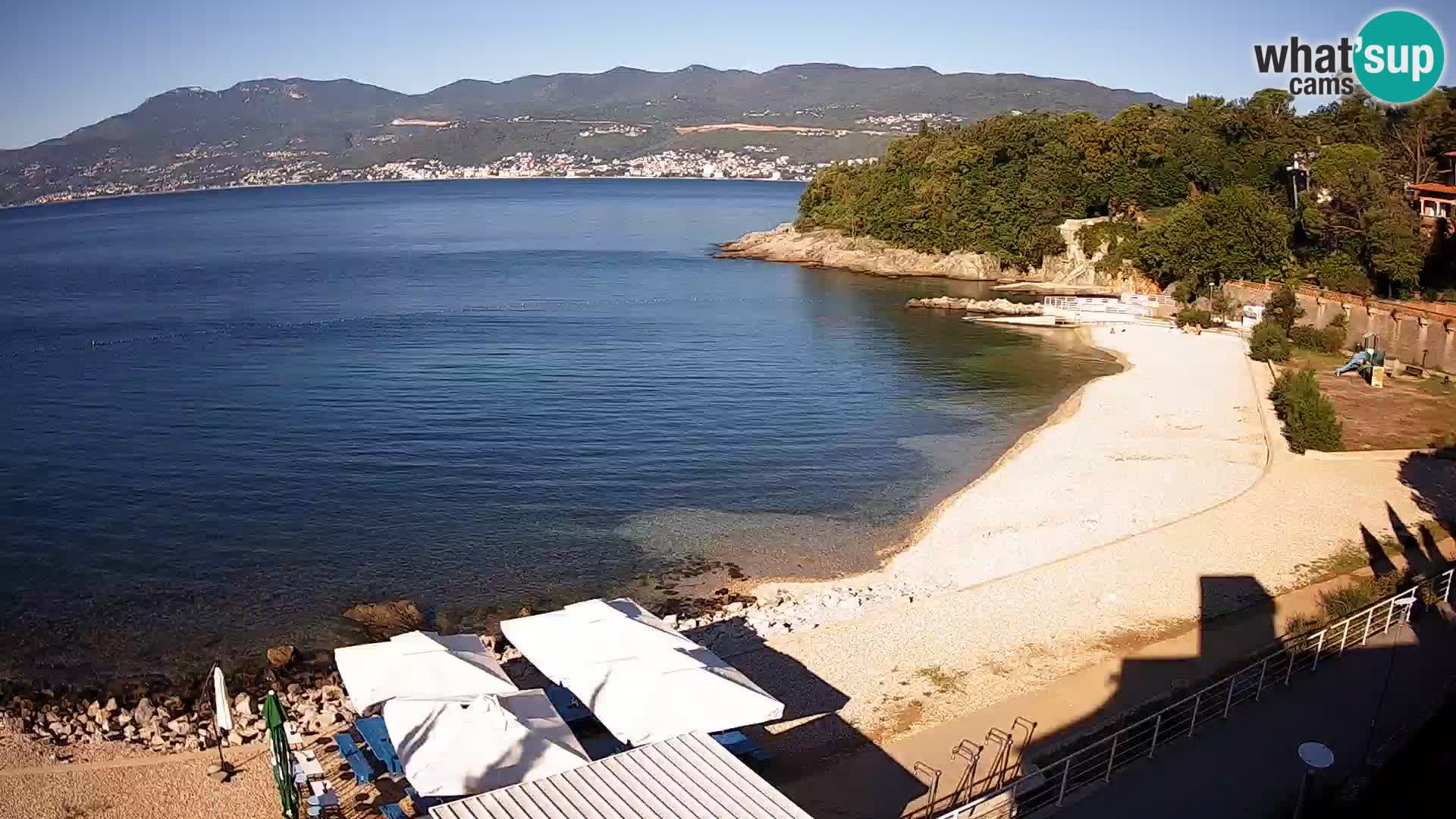 Reka Spletna kamera  plaža pri Bazenih Kantrida