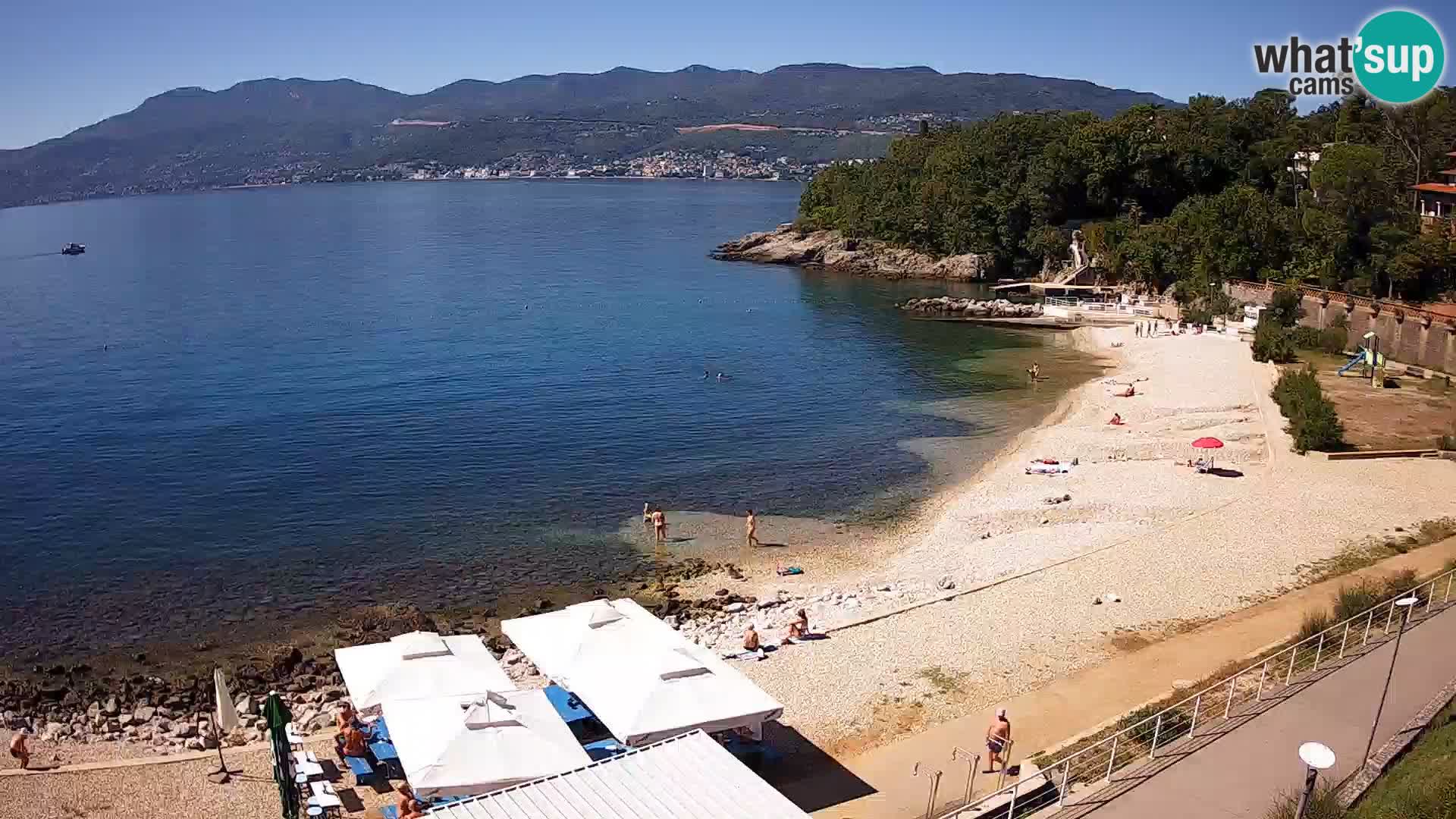 Reka Spletna kamera  plaža pri Bazenih Kantrida