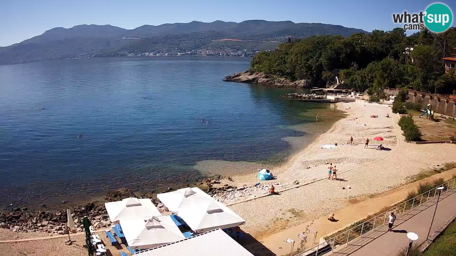 Rijeka web kamera plaža pri Bazenih Kantrida
