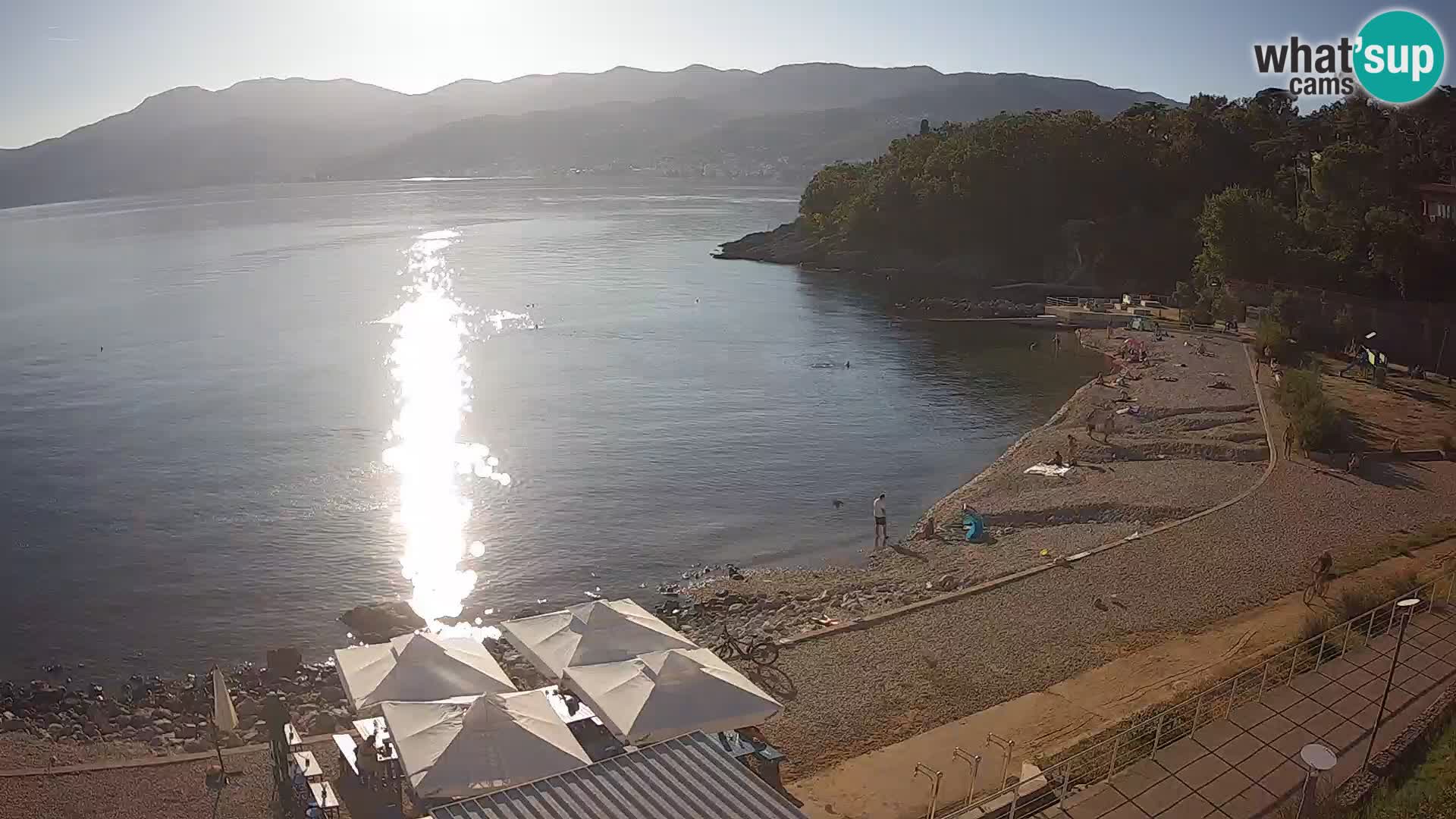Reka Spletna kamera  plaža pri Bazenih Kantrida