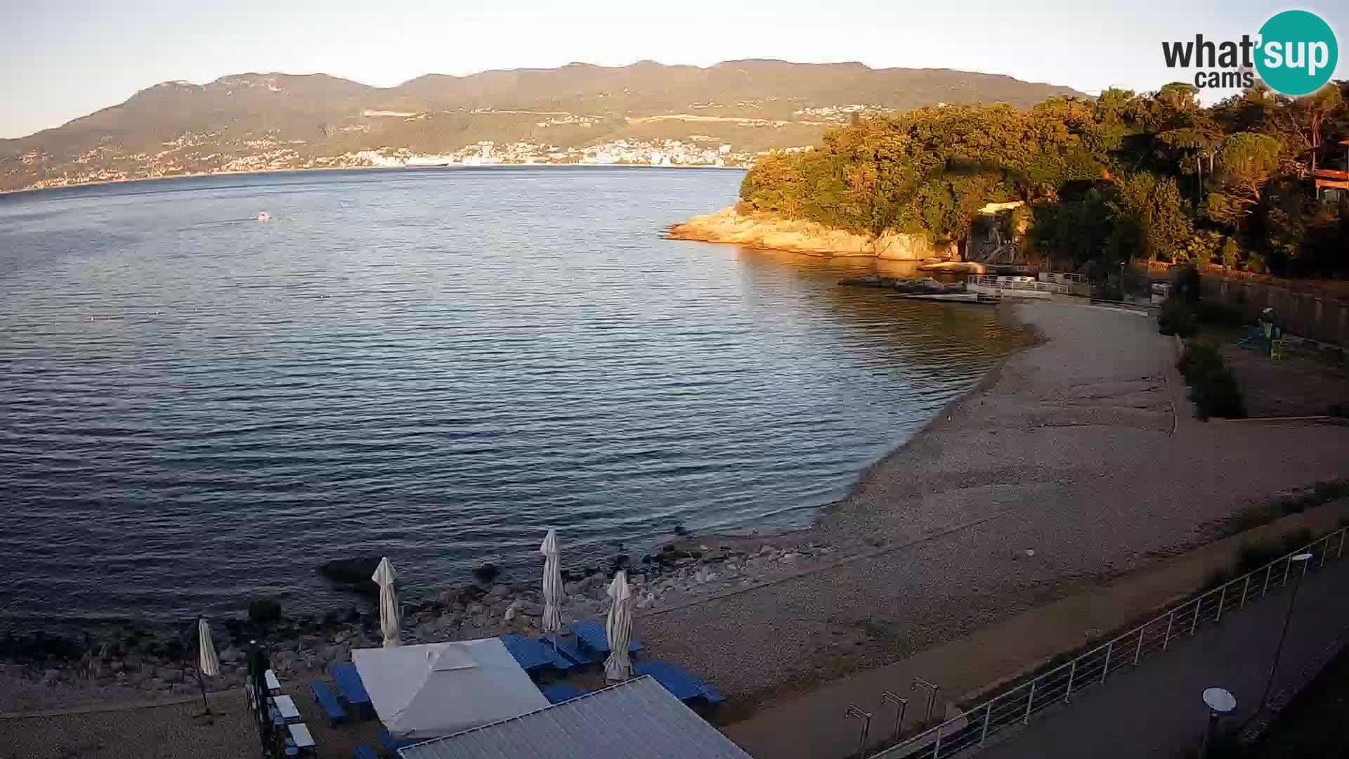 Rijeka web kamera plaža pri Bazenih Kantrida