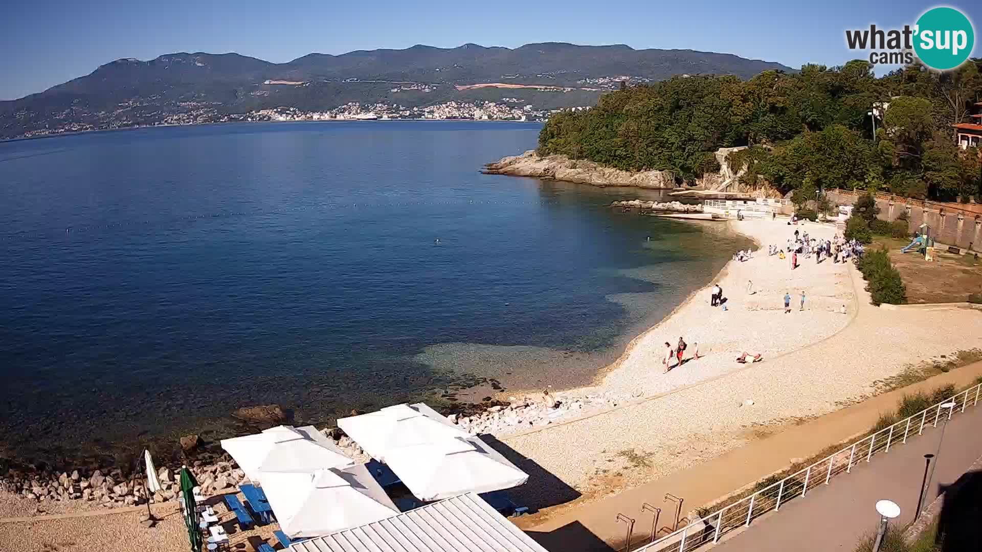 Rijeka web kamera plaža pri Bazenih Kantrida
