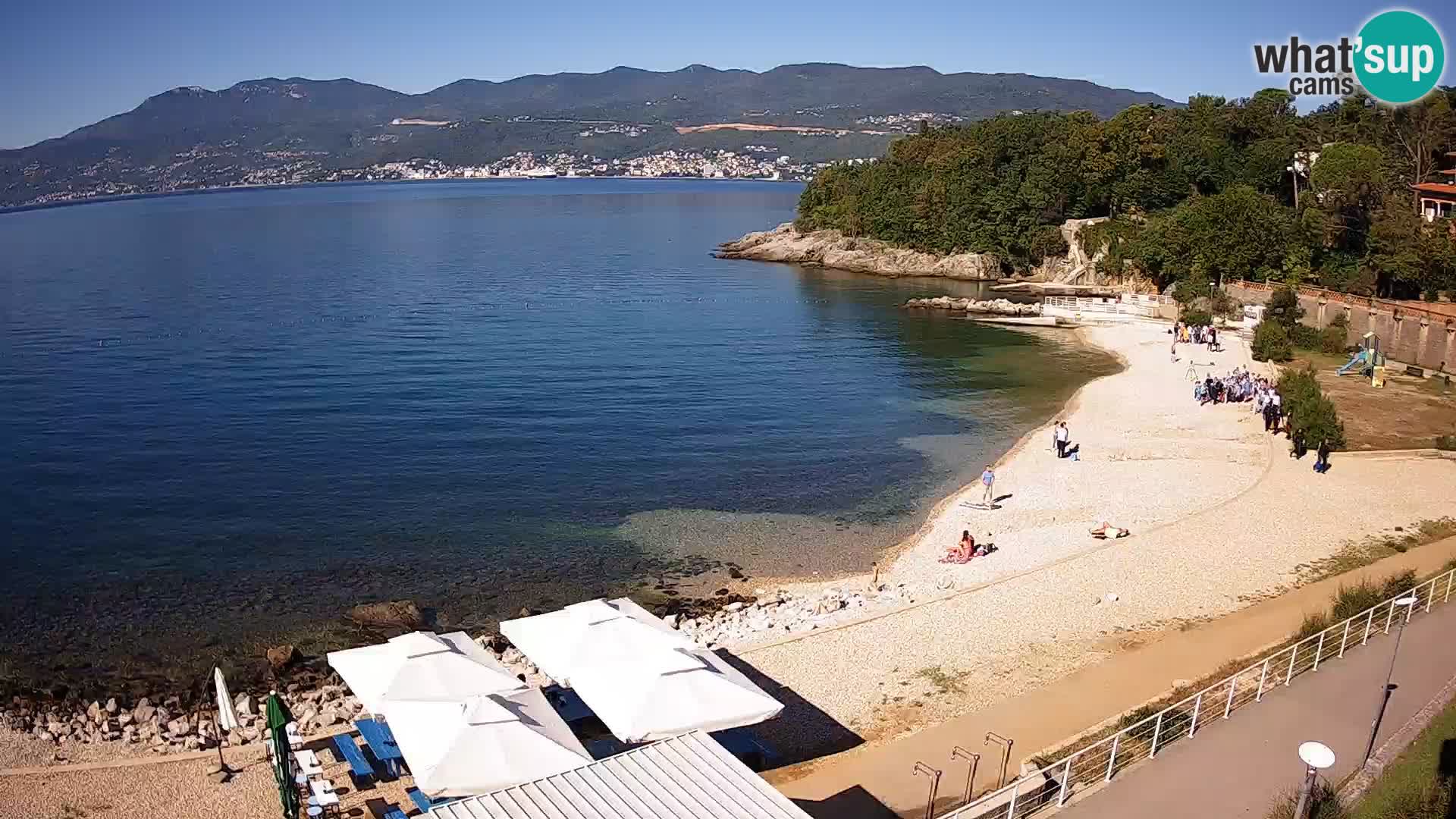 Reka Spletna kamera  plaža pri Bazenih Kantrida