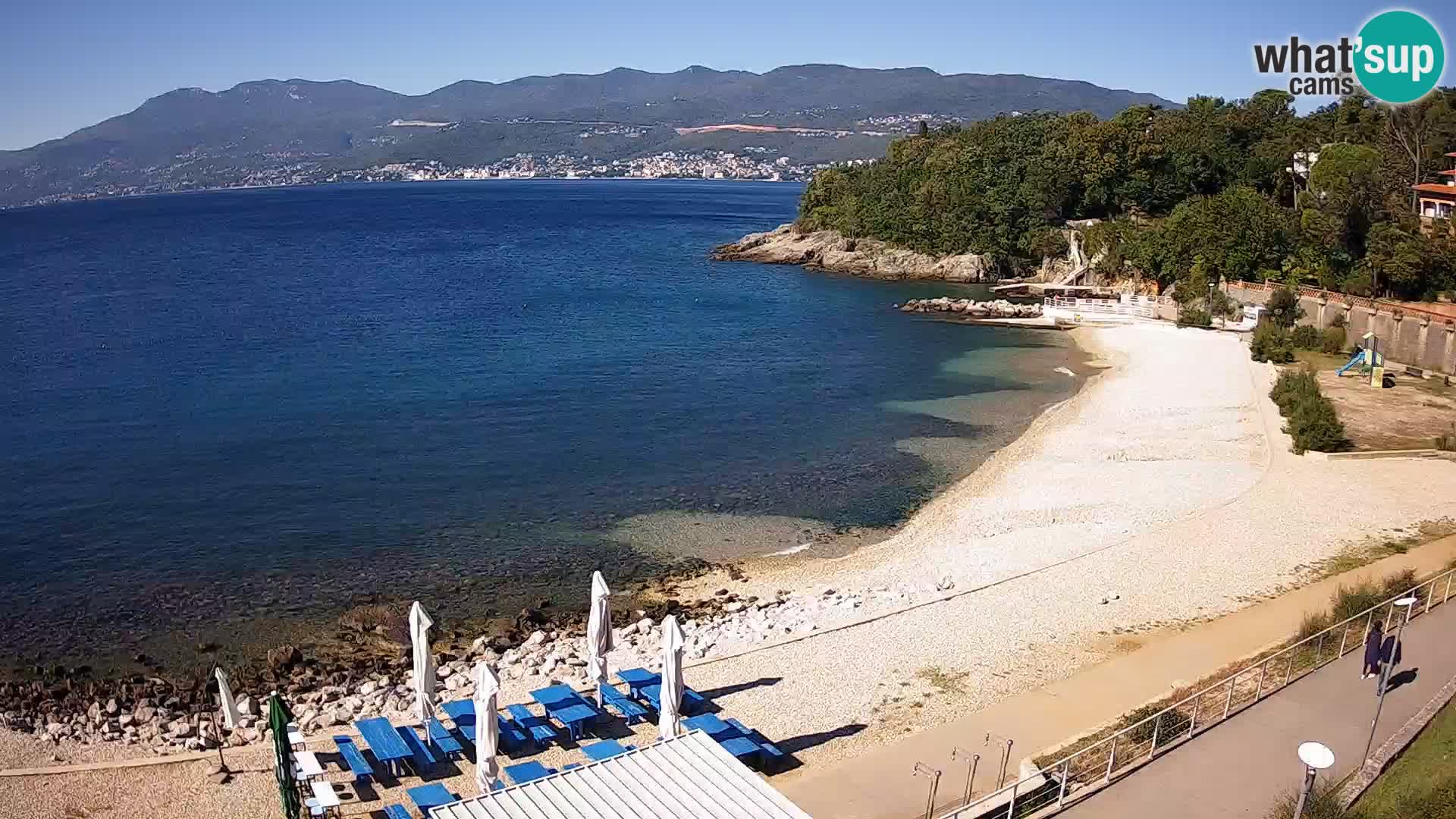 Rijeka web kamera plaža pri Bazenih Kantrida