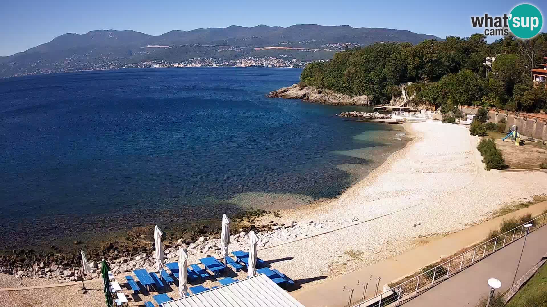 Rijeka web kamera plaža pri Bazenih Kantrida