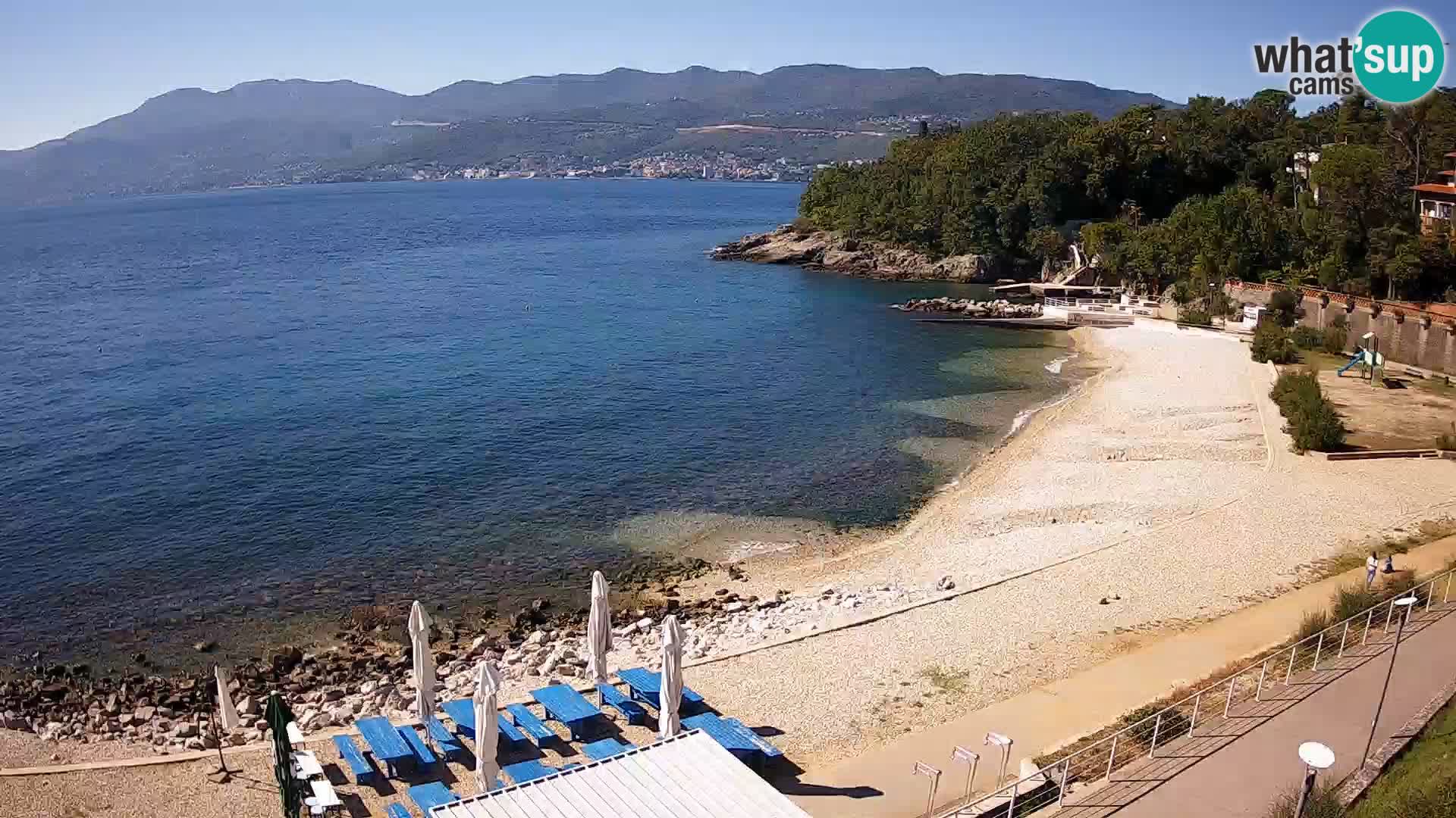 Rijeka web kamera plaža pri Bazenih Kantrida