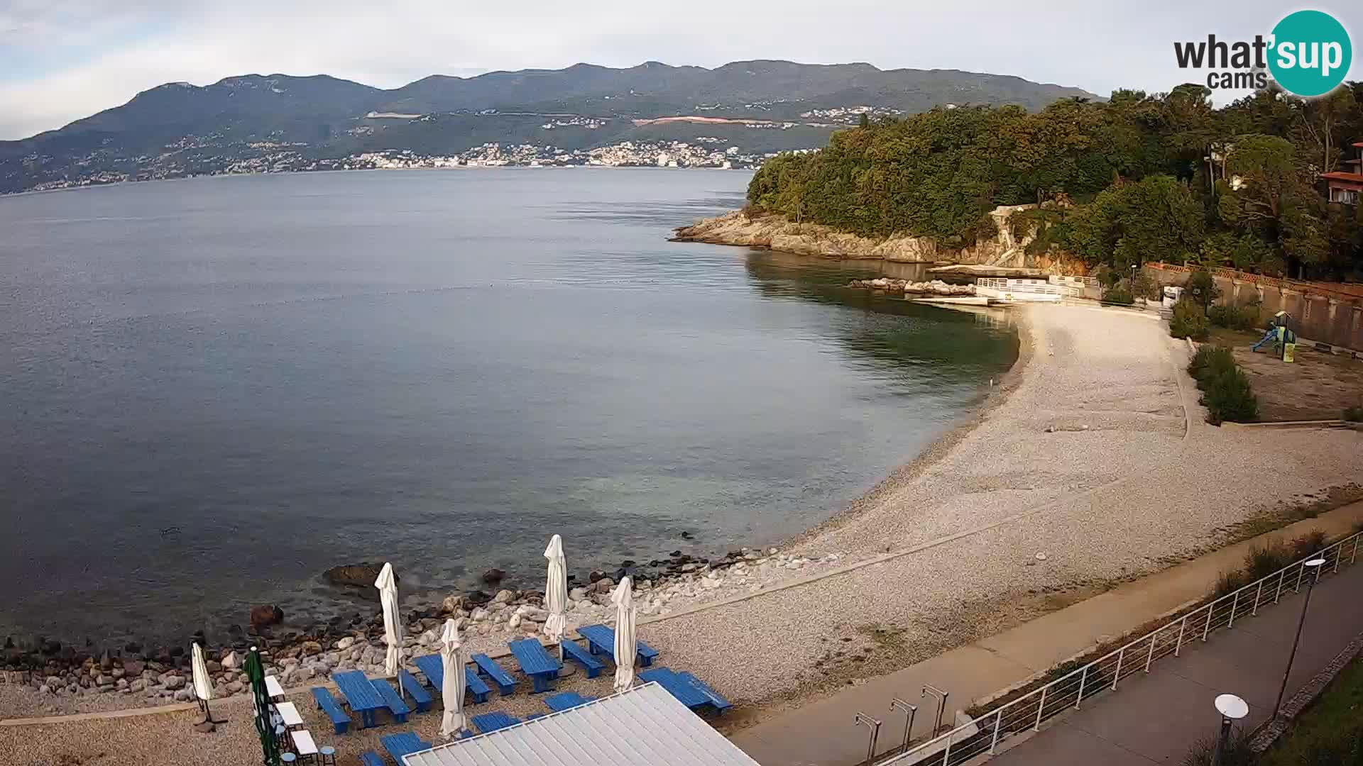 Reka Spletna kamera  plaža pri Bazenih Kantrida